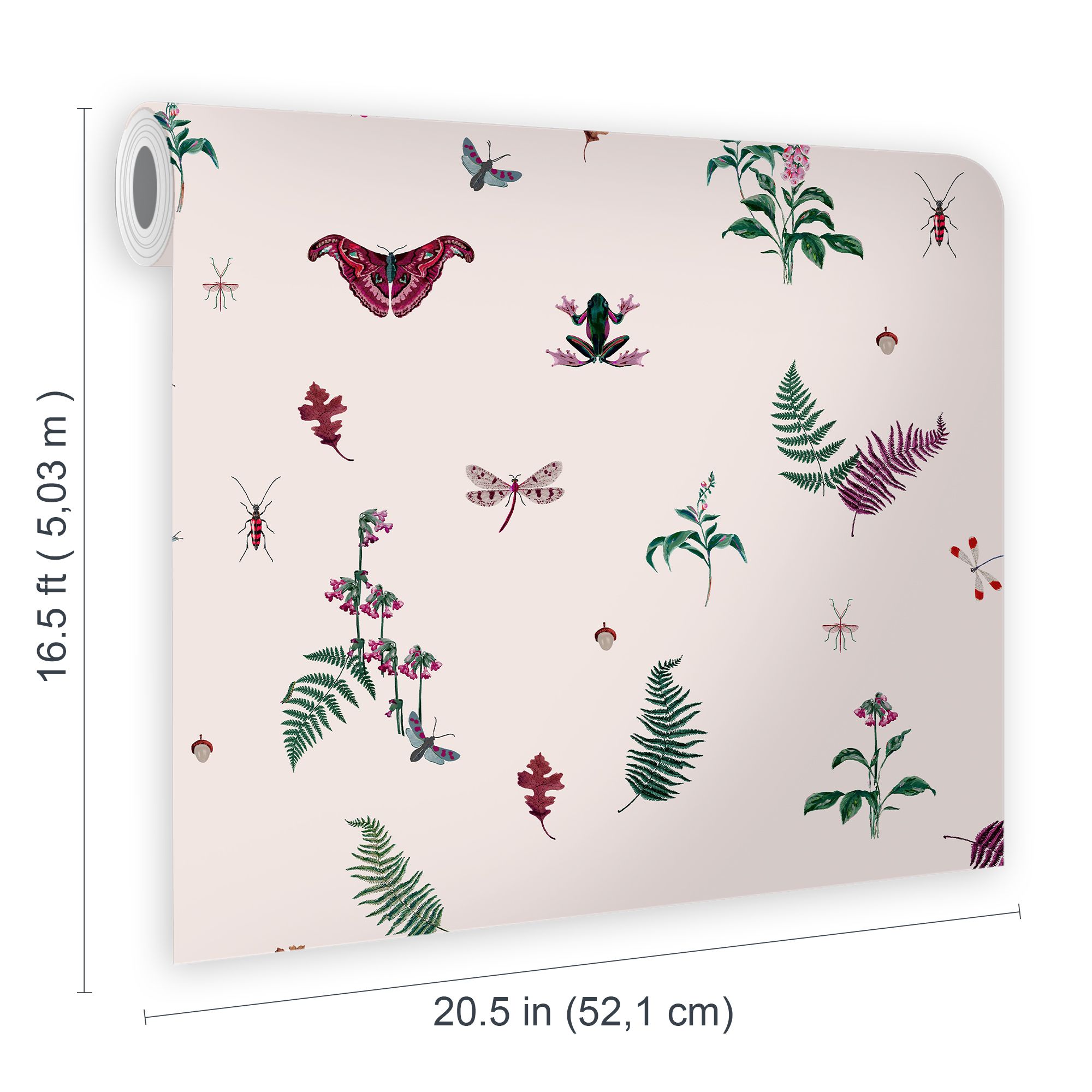 Joules Blush creme Midnight beasts Smooth Wallpaper Sample