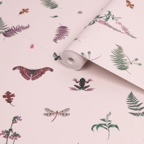 Joules Blush creme Midnight beasts Smooth Wallpaper Sample