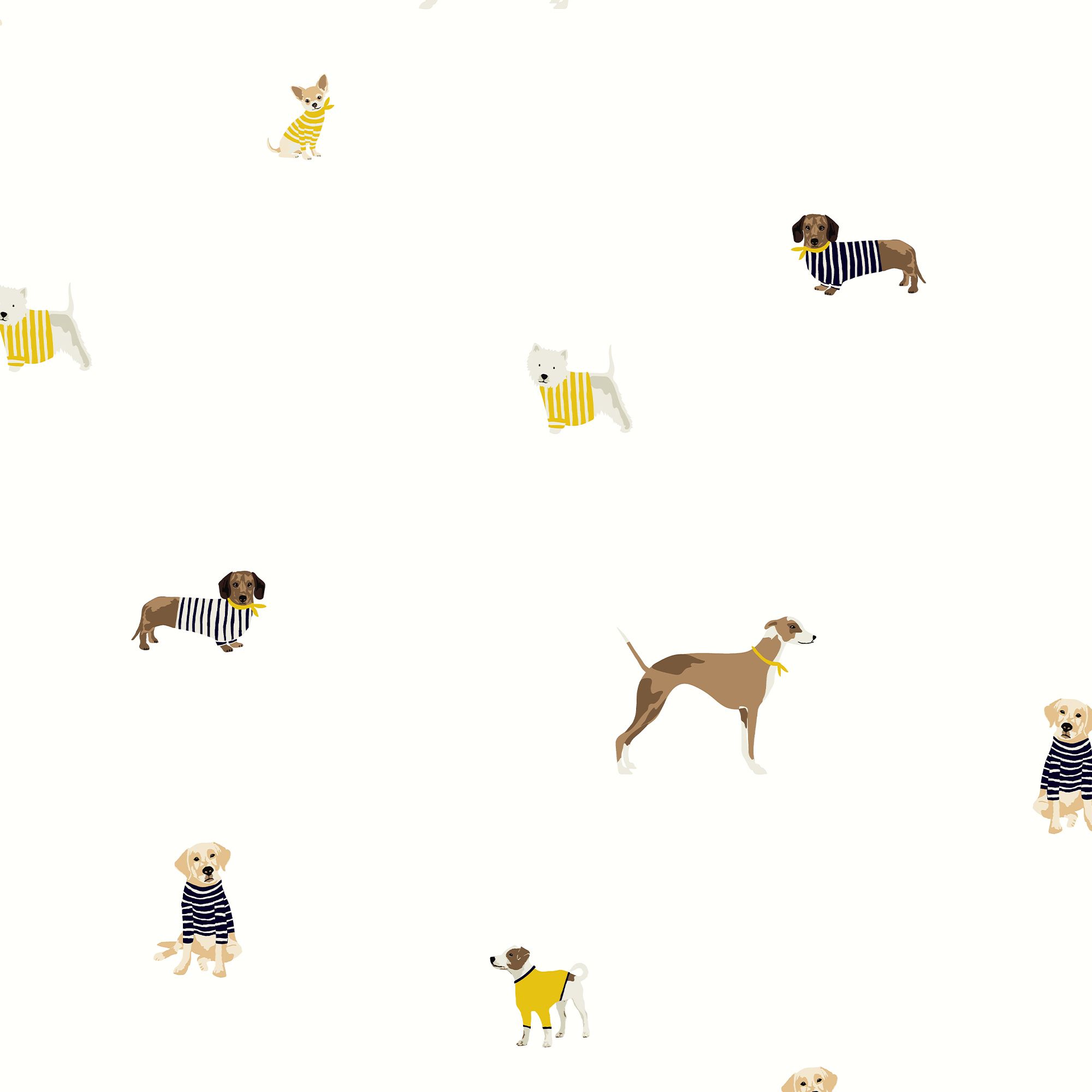 Joules Cream Harbour dog Smooth Wallpaper