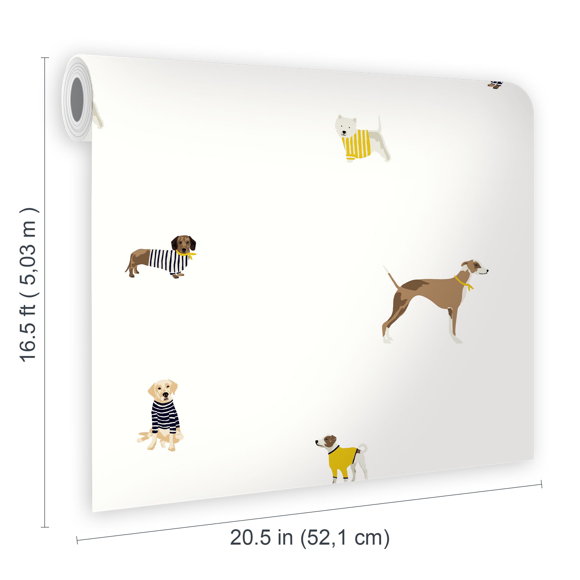 Joules Cream Harbour dog Smooth Wallpaper