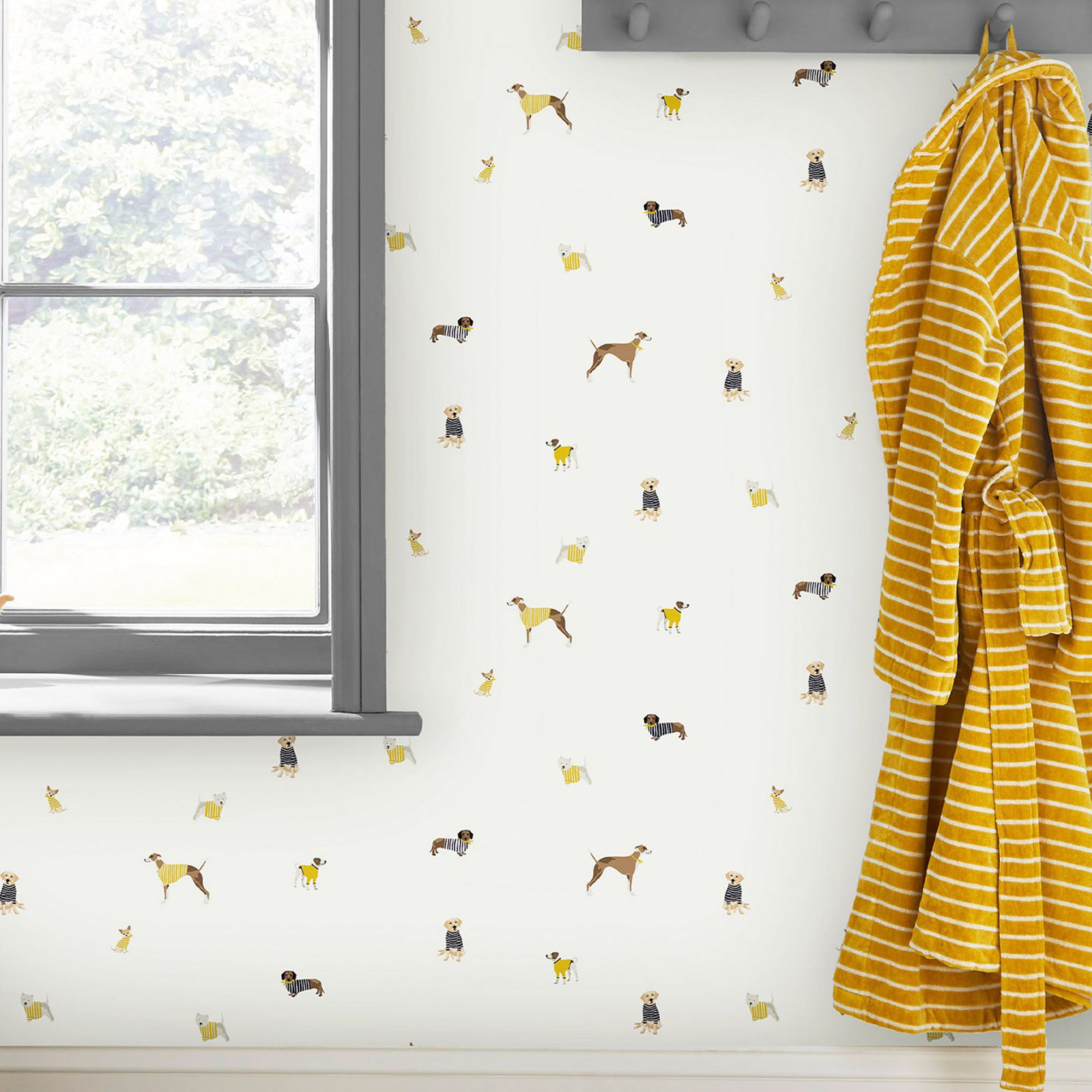 Joules Cream Harbour dog Smooth Wallpaper