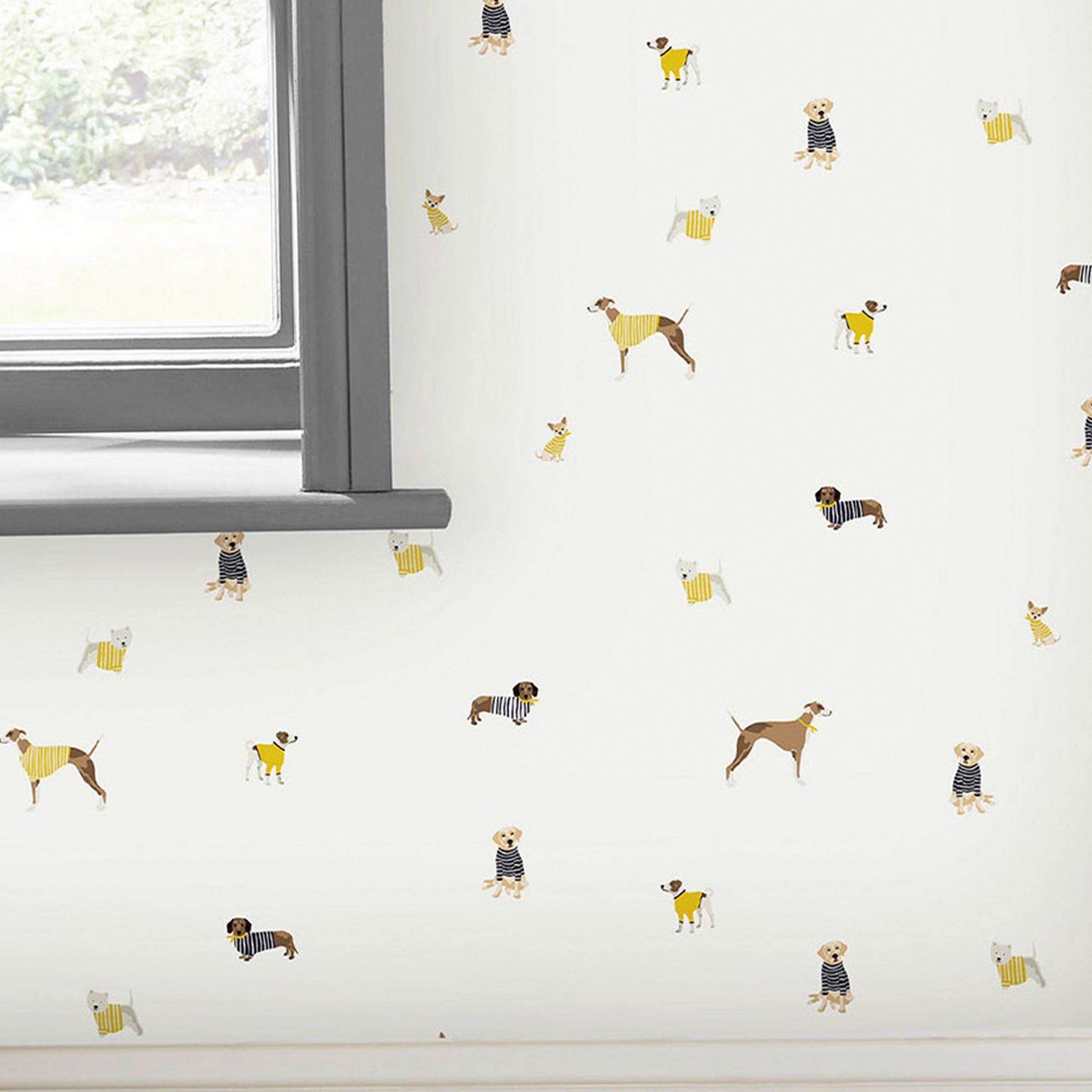 Joules Cream Harbour dog Smooth Wallpaper