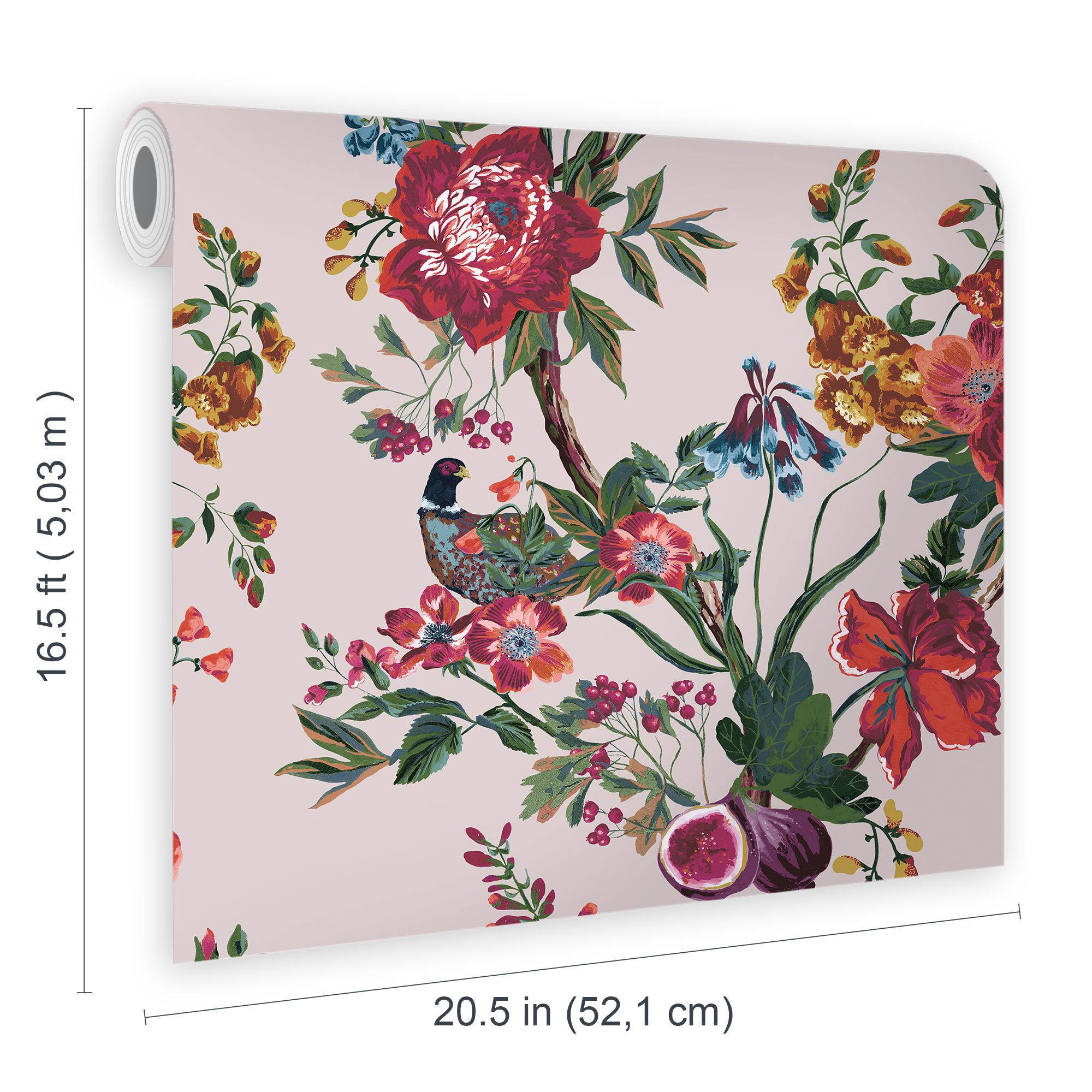 Joules Multicolour Floral forest Smooth Wallpaper Sample