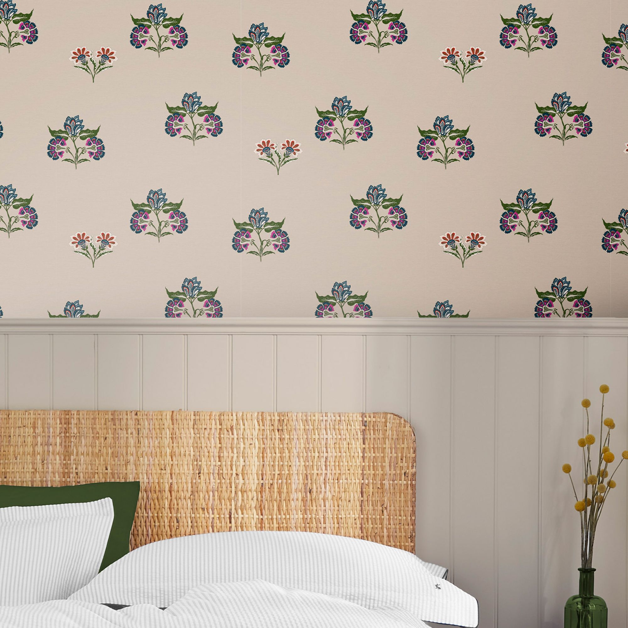 Joules Multicolour Floral Smooth Wallpaper