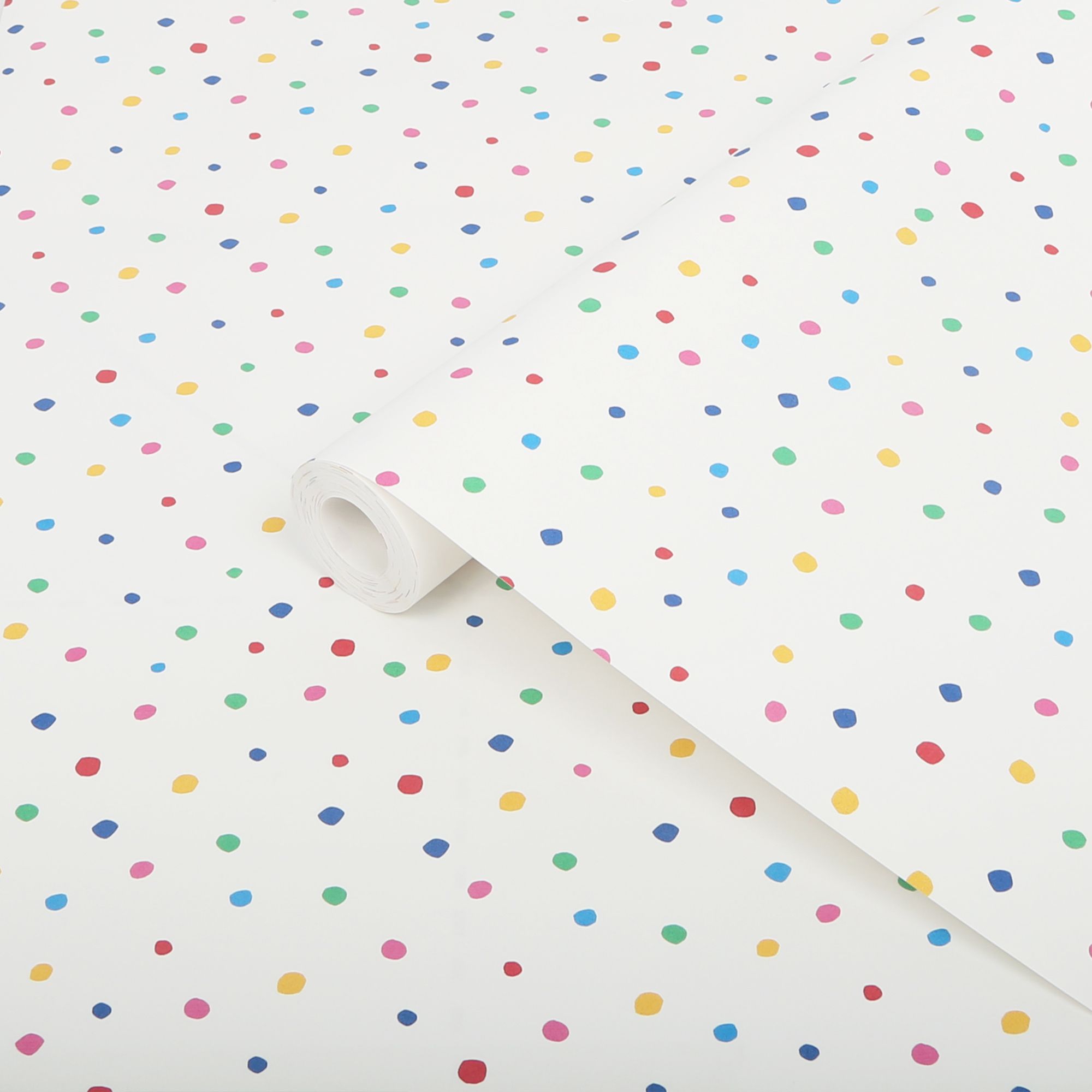 Joules Multicolour Spot Smooth Wallpaper Sample