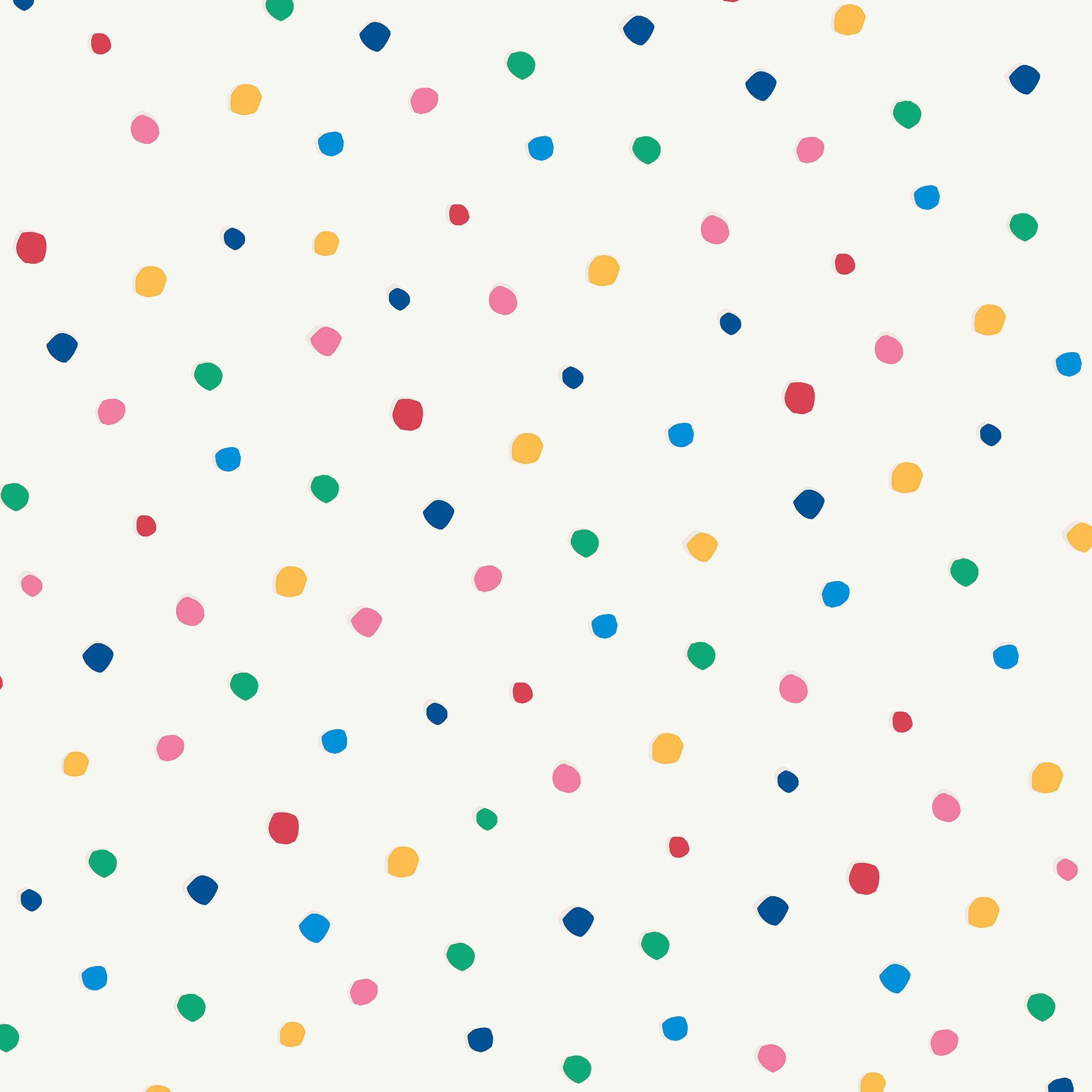 Joules Multicolour Spot Smooth Wallpaper Sample