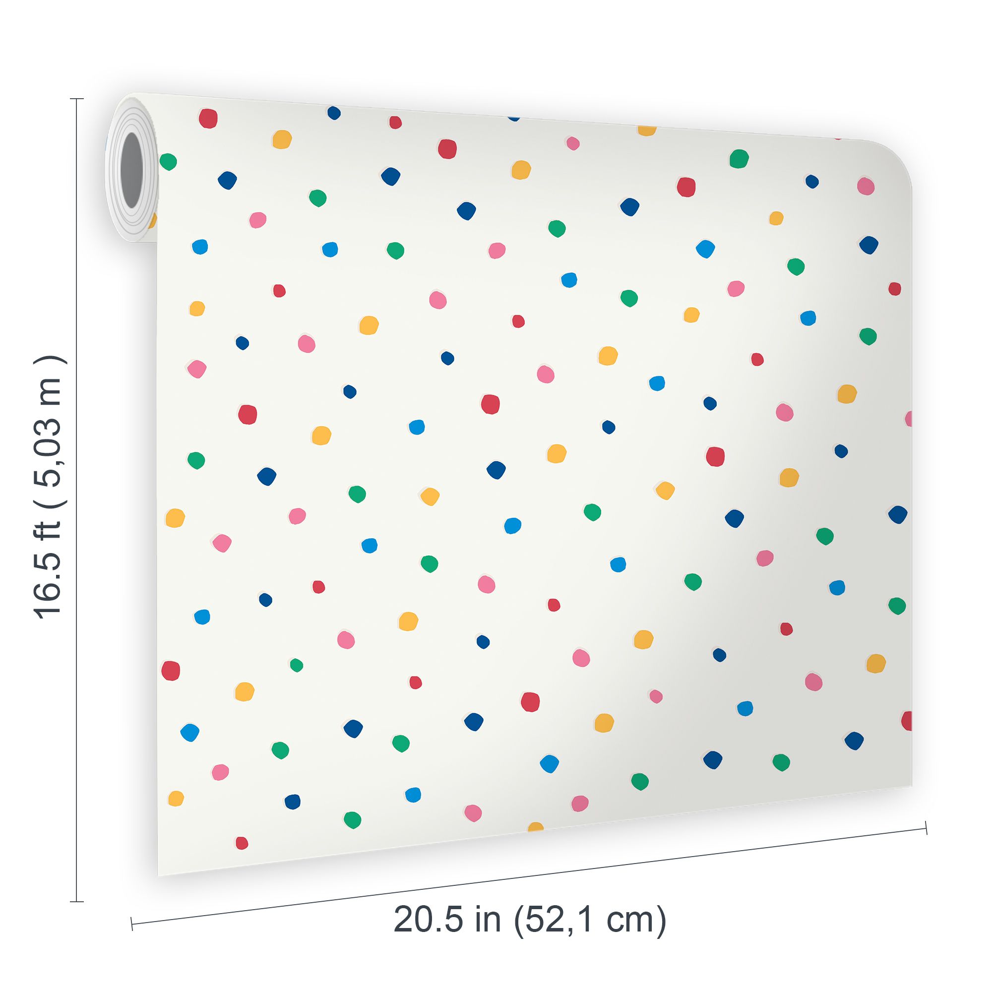Joules Multicolour Spot Smooth Wallpaper
