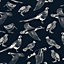 Joules Navy Country birds Smooth Wallpaper