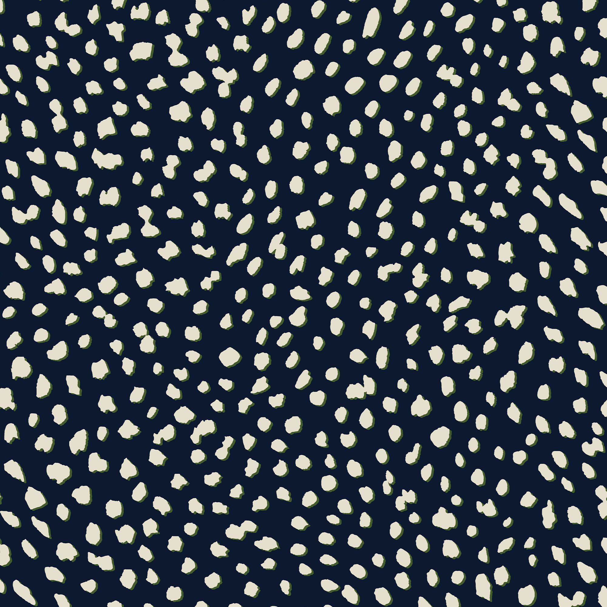 Joules Navy Ditsy dot Smooth Wallpaper Sample