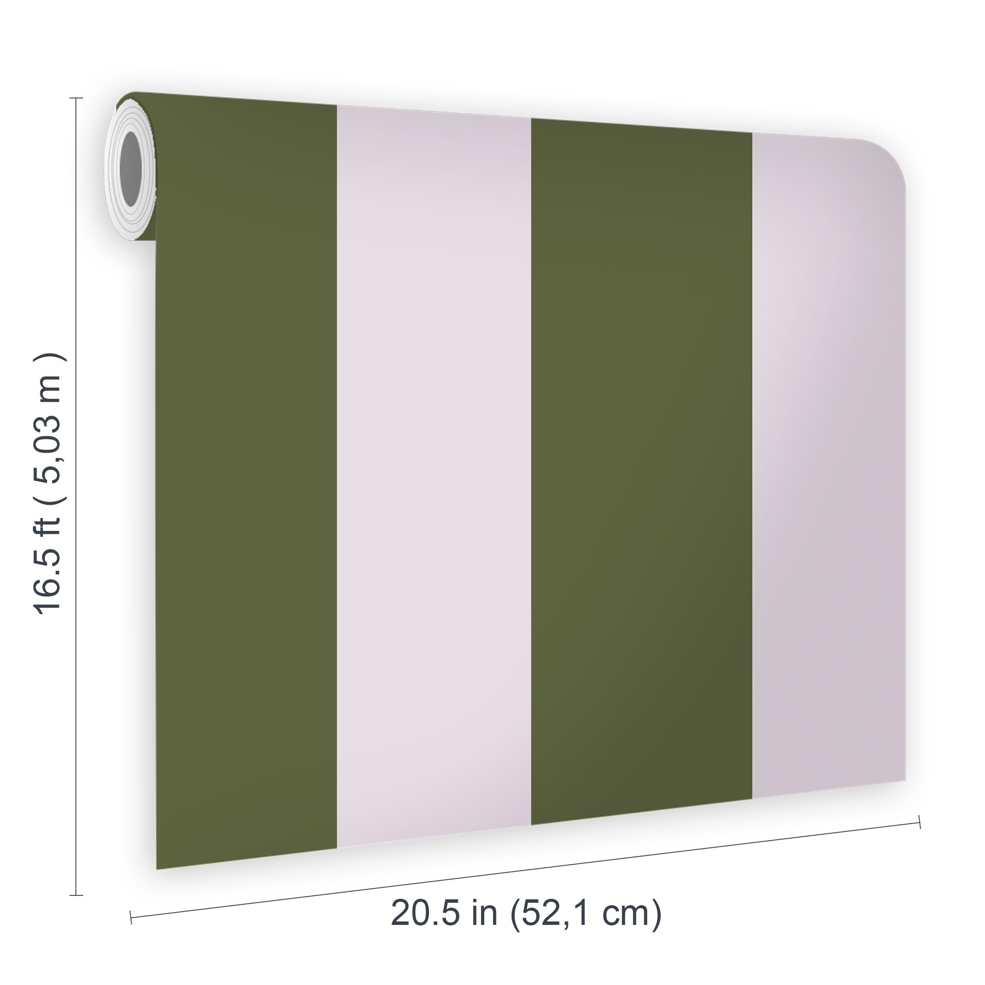 Joules Olive Harborough stripe Smooth Wallpaper