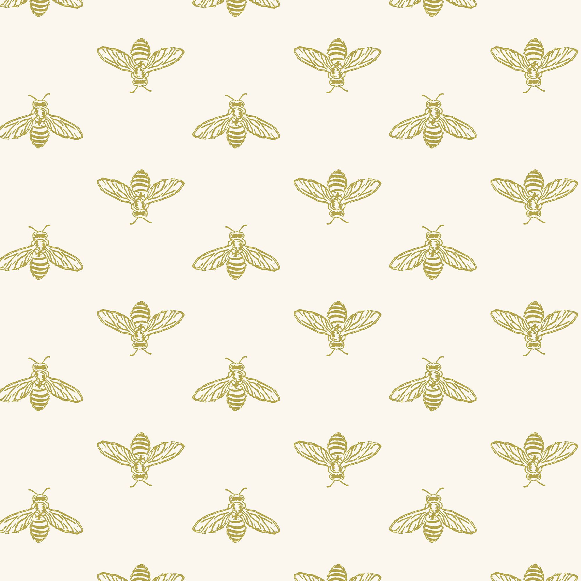 Joules Yellow Bee Smooth Wallpaper Sample