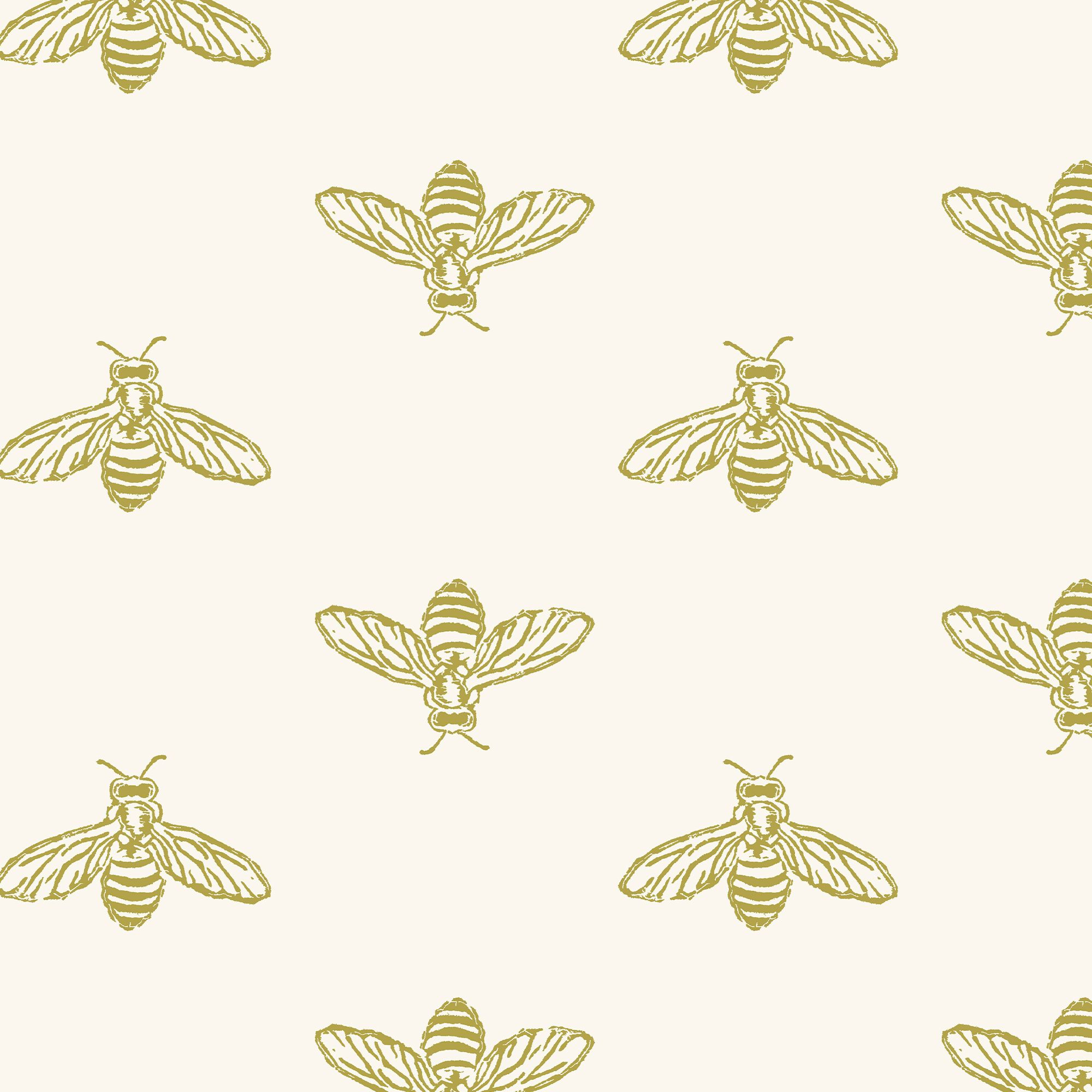 Joules Yellow Bee Smooth Wallpaper Sample