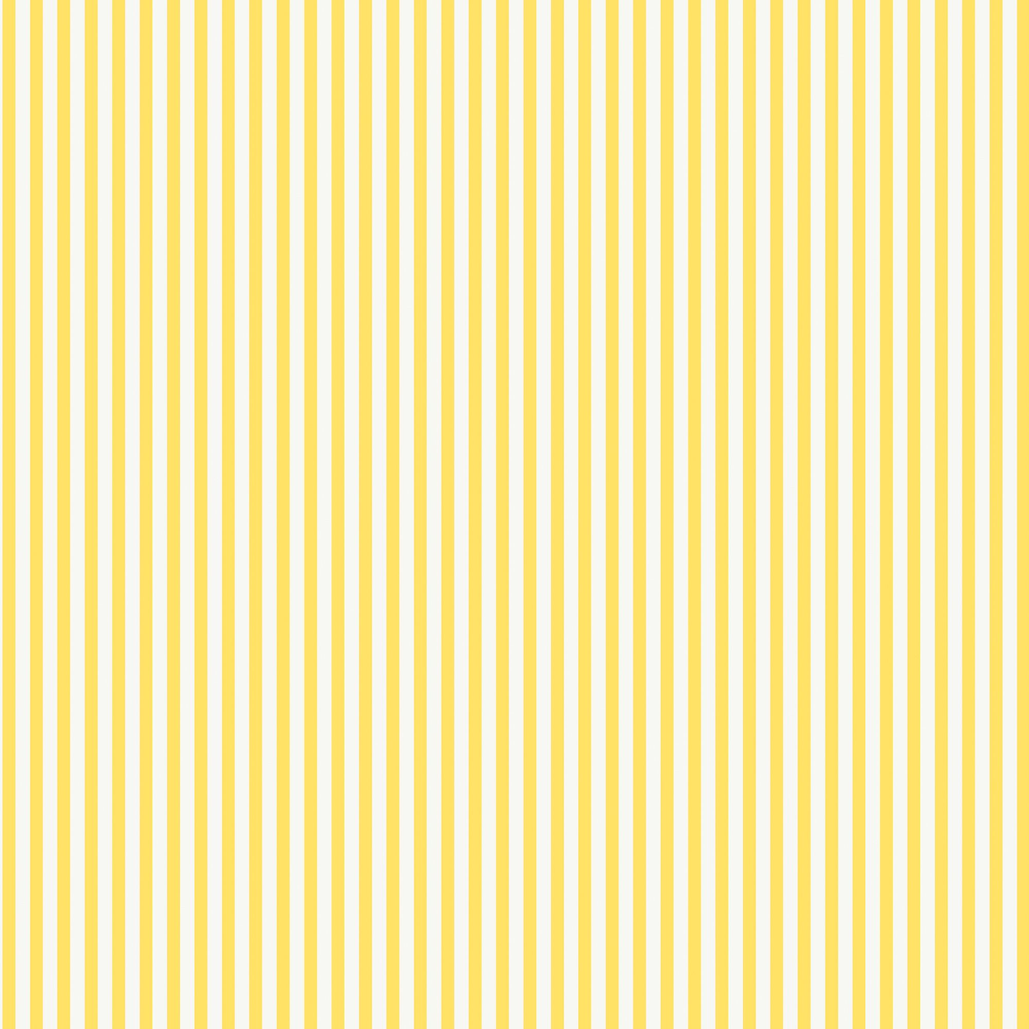 Joules Yellow Country critters stripe Smooth Wallpaper Sample