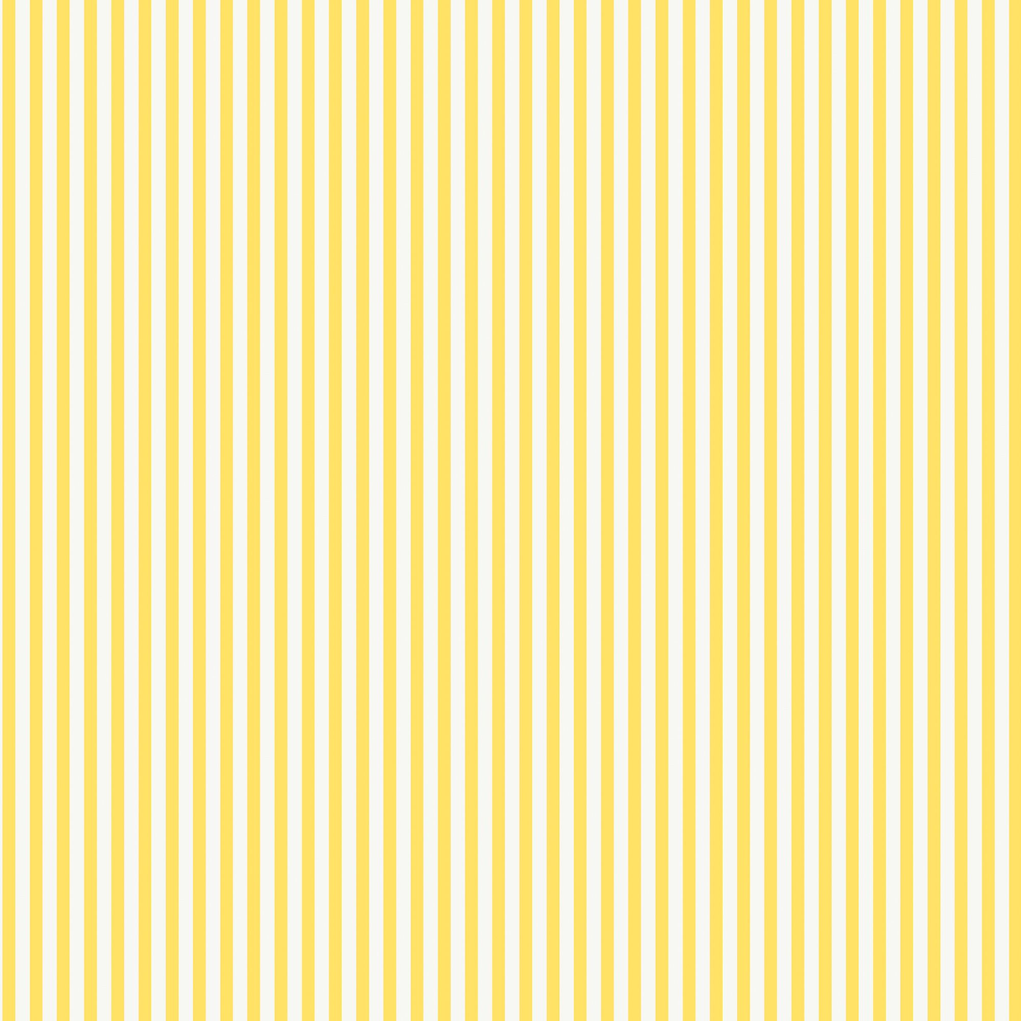 Joules Yellow Country critters stripe Smooth Wallpaper Sample