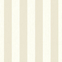 Julien MacDonald Glitterati Cream Gold effect Striped Textured Wallpaper
