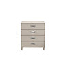 Juno Textured Cashmere elm effect 4 Drawer Chest of drawers (H)910mm (W)800mm (D)420mm