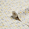 K2 Honeycomb Yellow Geometric Smooth Wallpaper