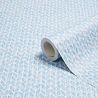 K2 Shell Blue Geometric Smooth Wallpaper