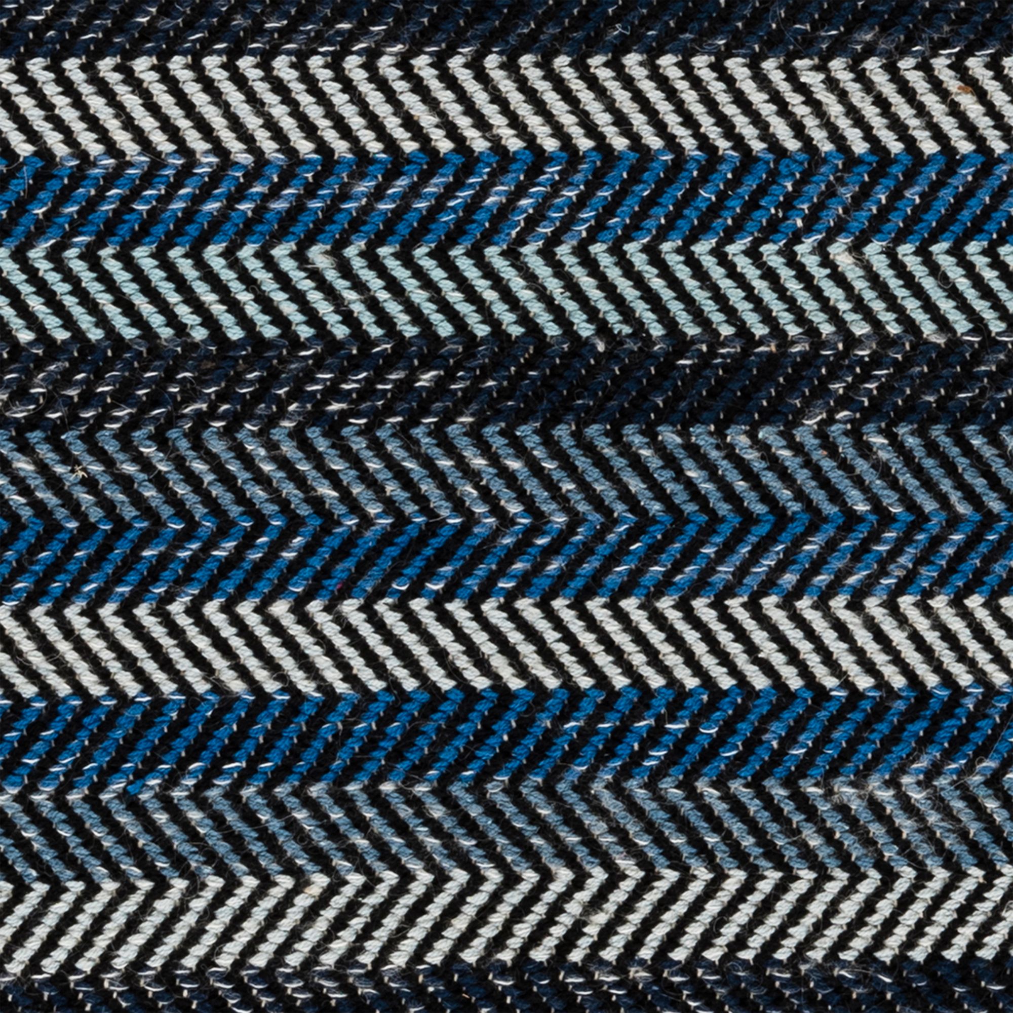 Kaia Striped Black & blue Rug 170cmx120cm