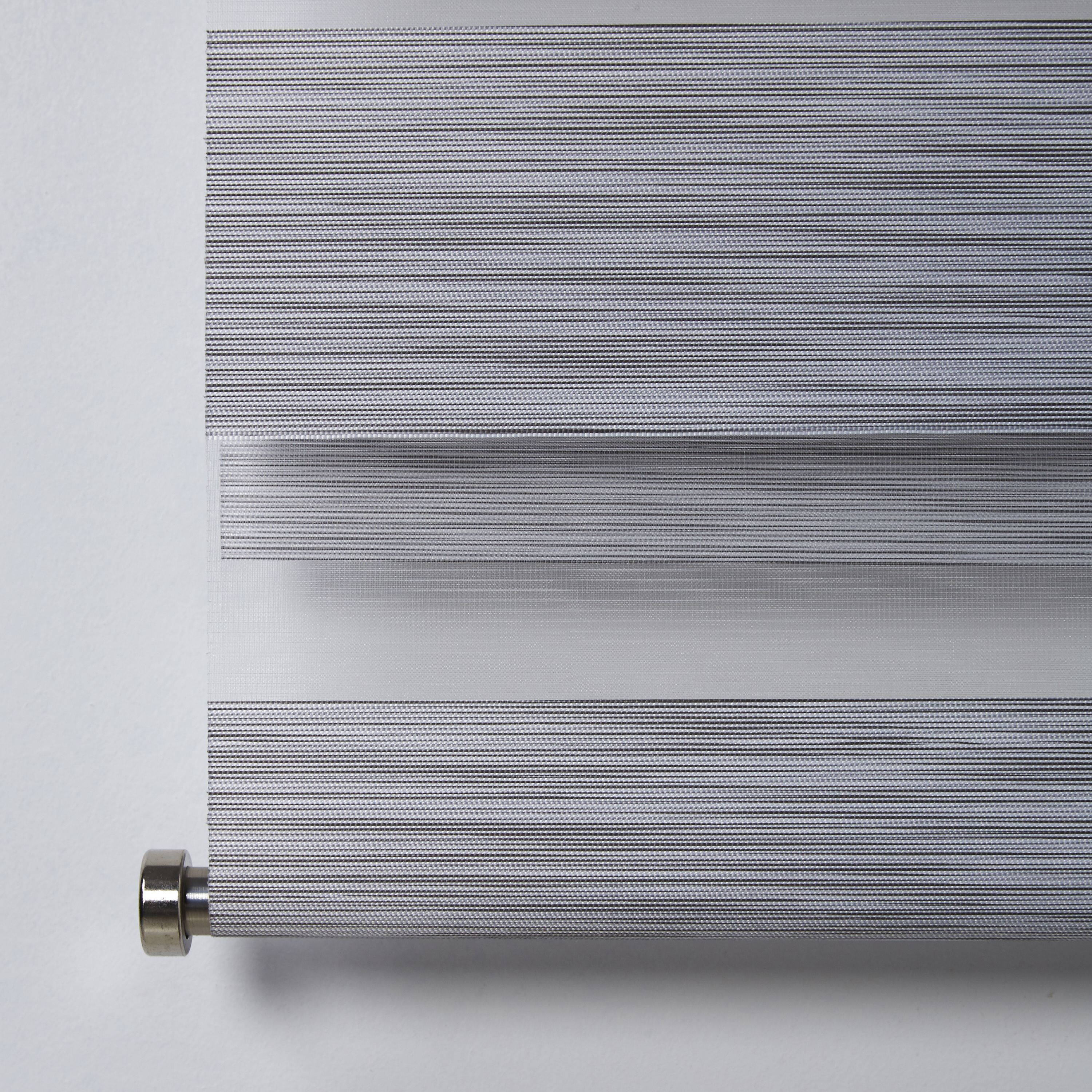 Kala Corded Grey Striped Day & night Roller blind (W)120cm (L)180cm