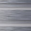 Kala Corded Grey Striped Day & night Roller blind (W)180cm (L)180cm