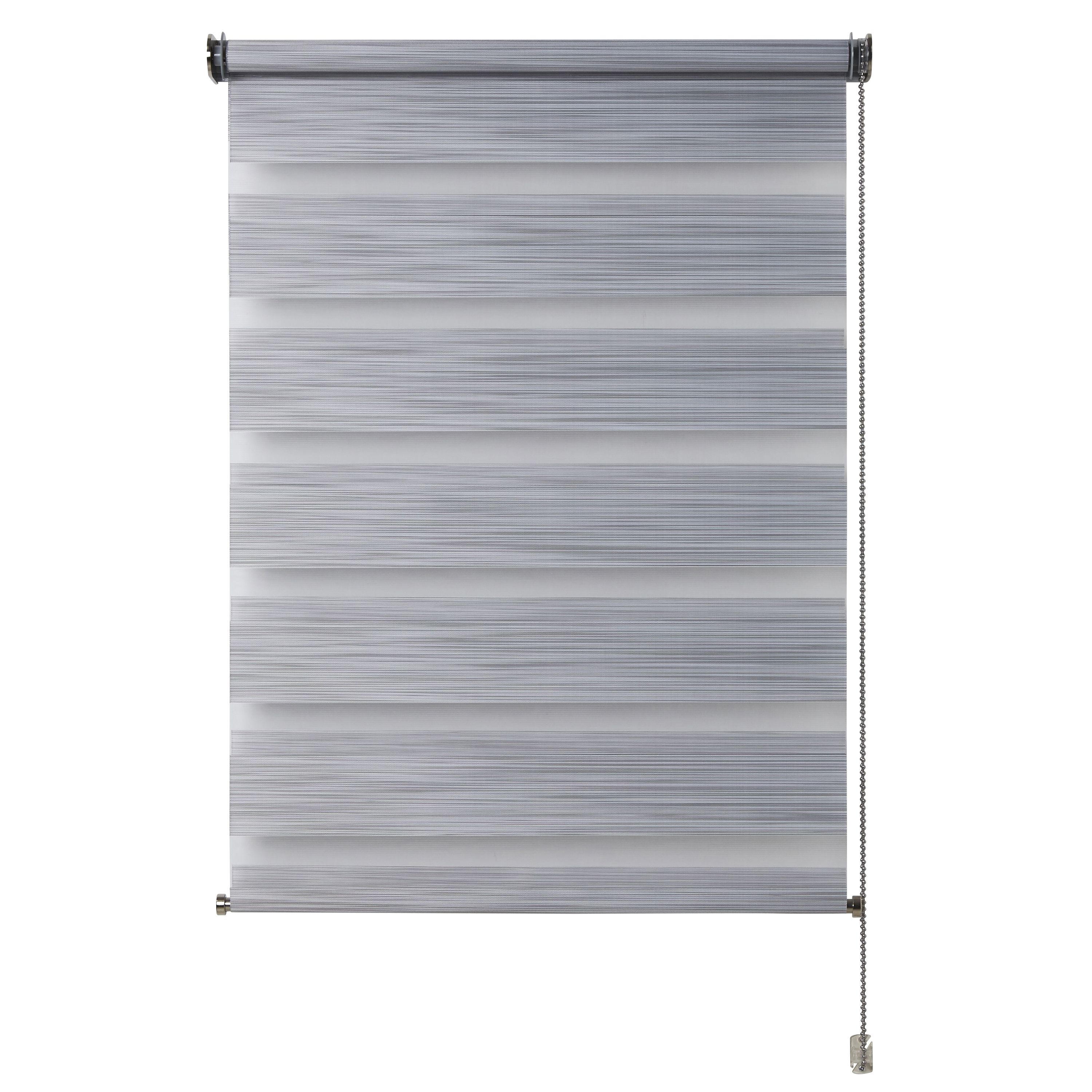 Kala Corded Grey Striped Day & night Roller Blind (W)60cm (L)240cm