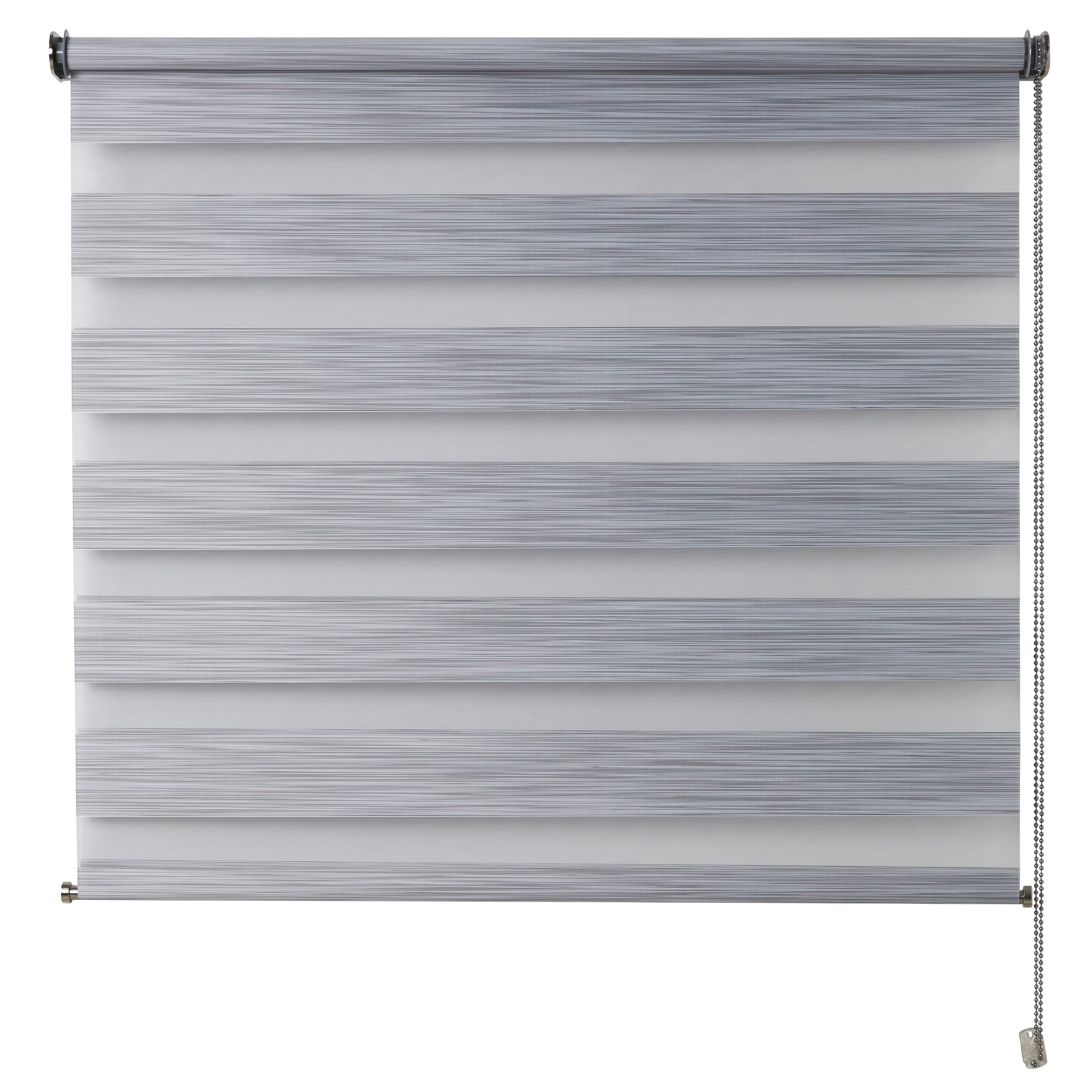 Kala Corded Grey Striped Day & night Roller blind (W)90cm (L)180cm