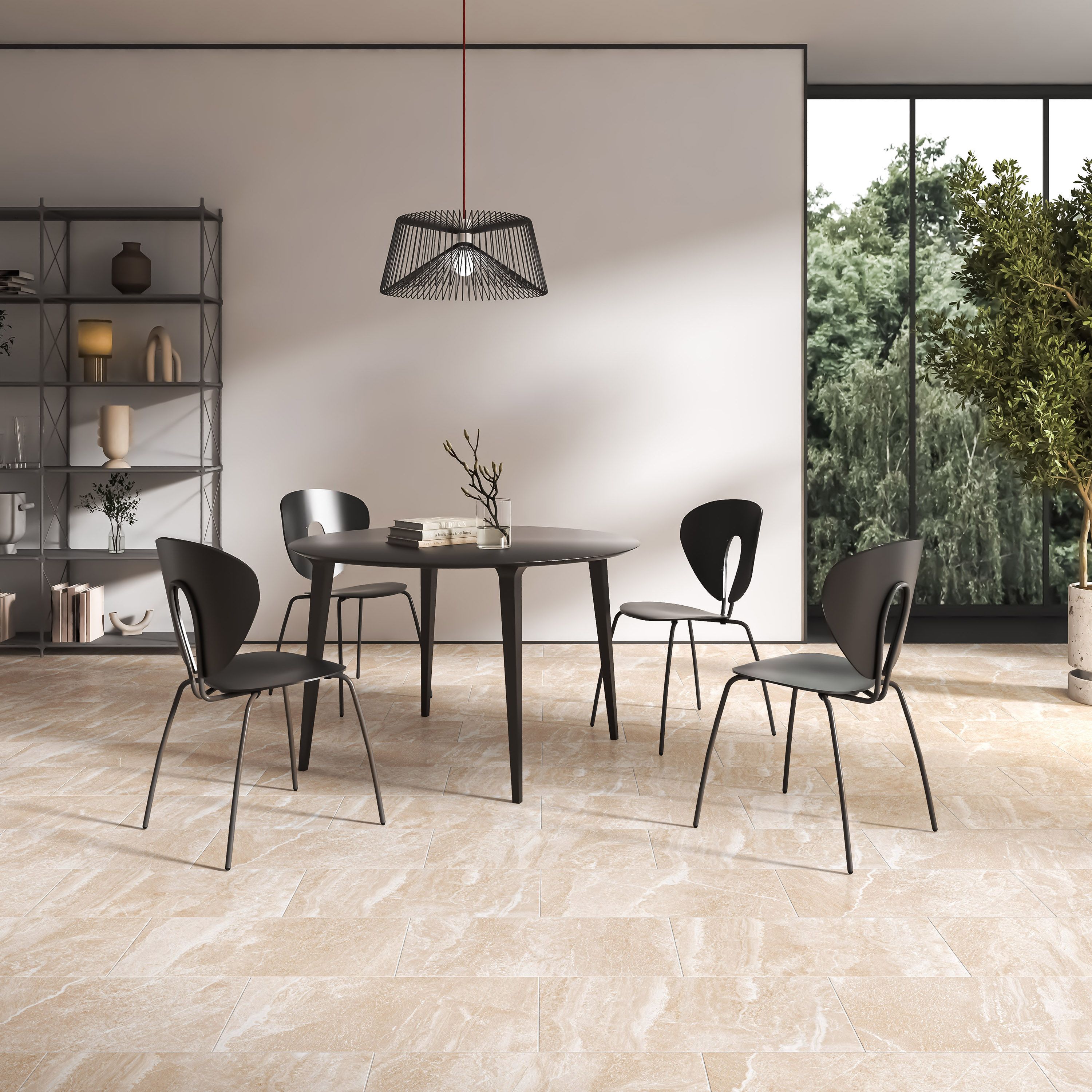 Kale Bursa Beige Matt Marble & stone effect Porcelain Indoor Wall & floor Tile, Pack of 6, (L)600mm (W)300mm
