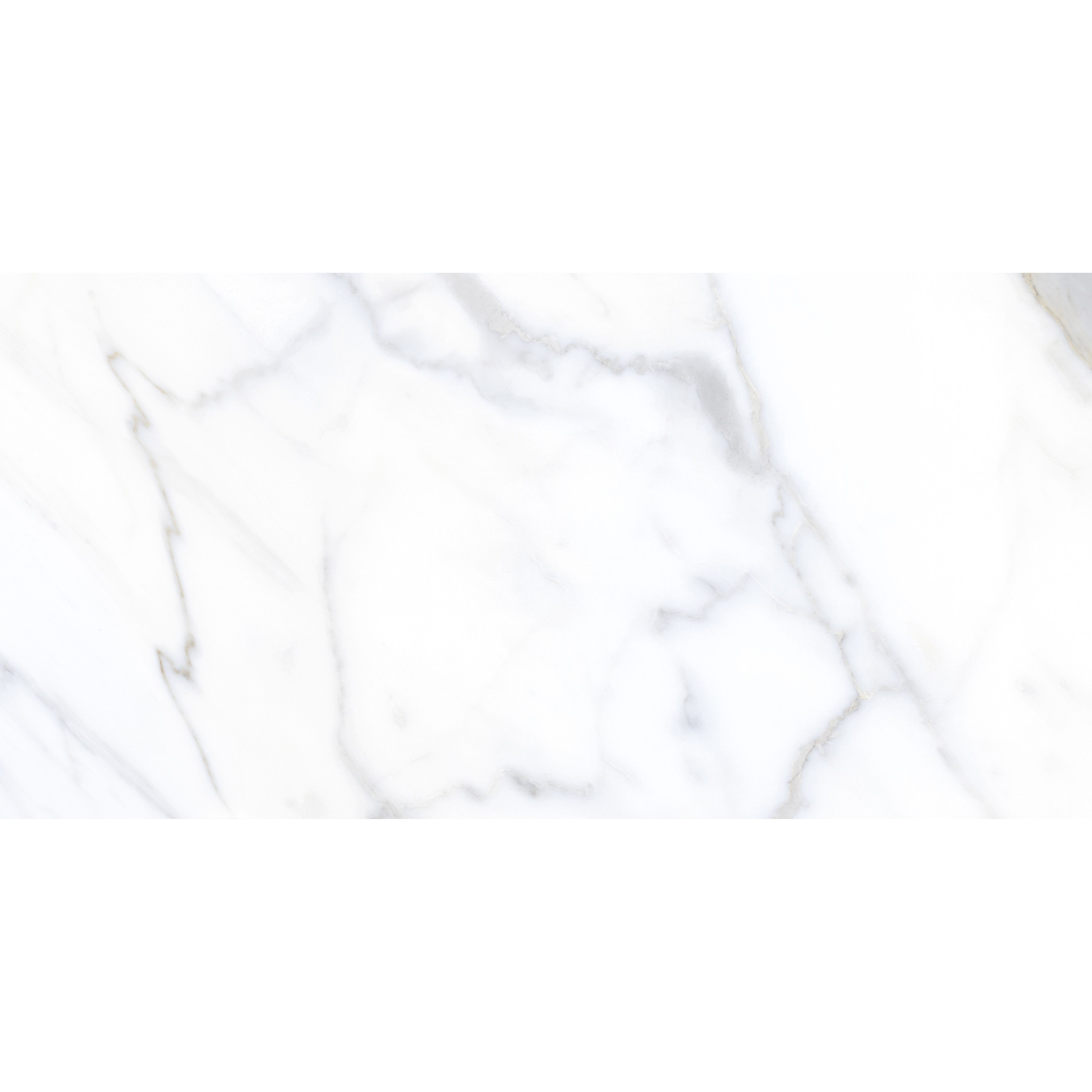 Kale Nora white Matt Marble effect Ceramic Indoor Wall & floor Tile, Pack of 6, (L)600mm (W)300mm