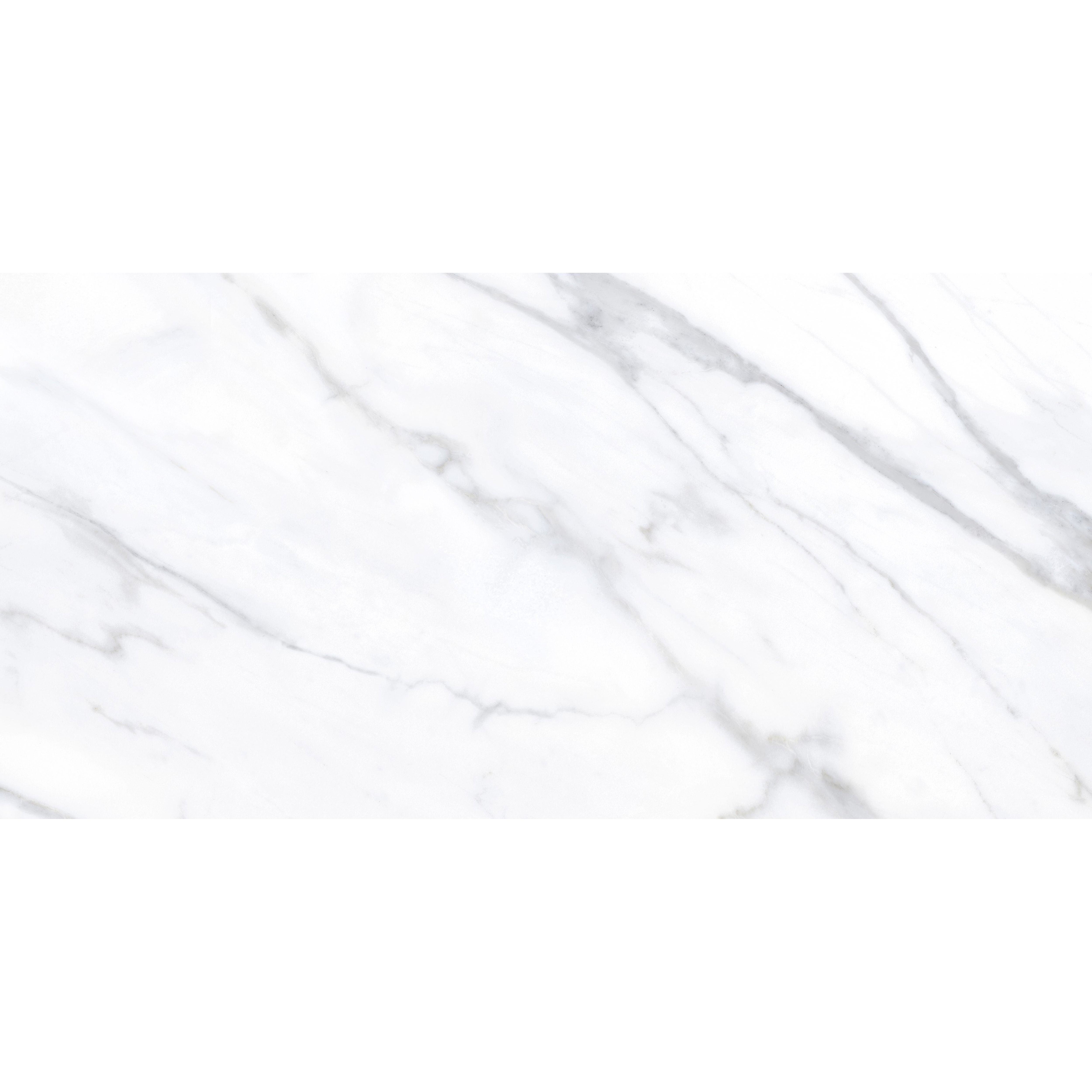 Kale Nora white Matt Marble effect Ceramic Indoor Wall & floor Tile, Pack of 6, (L)600mm (W)300mm