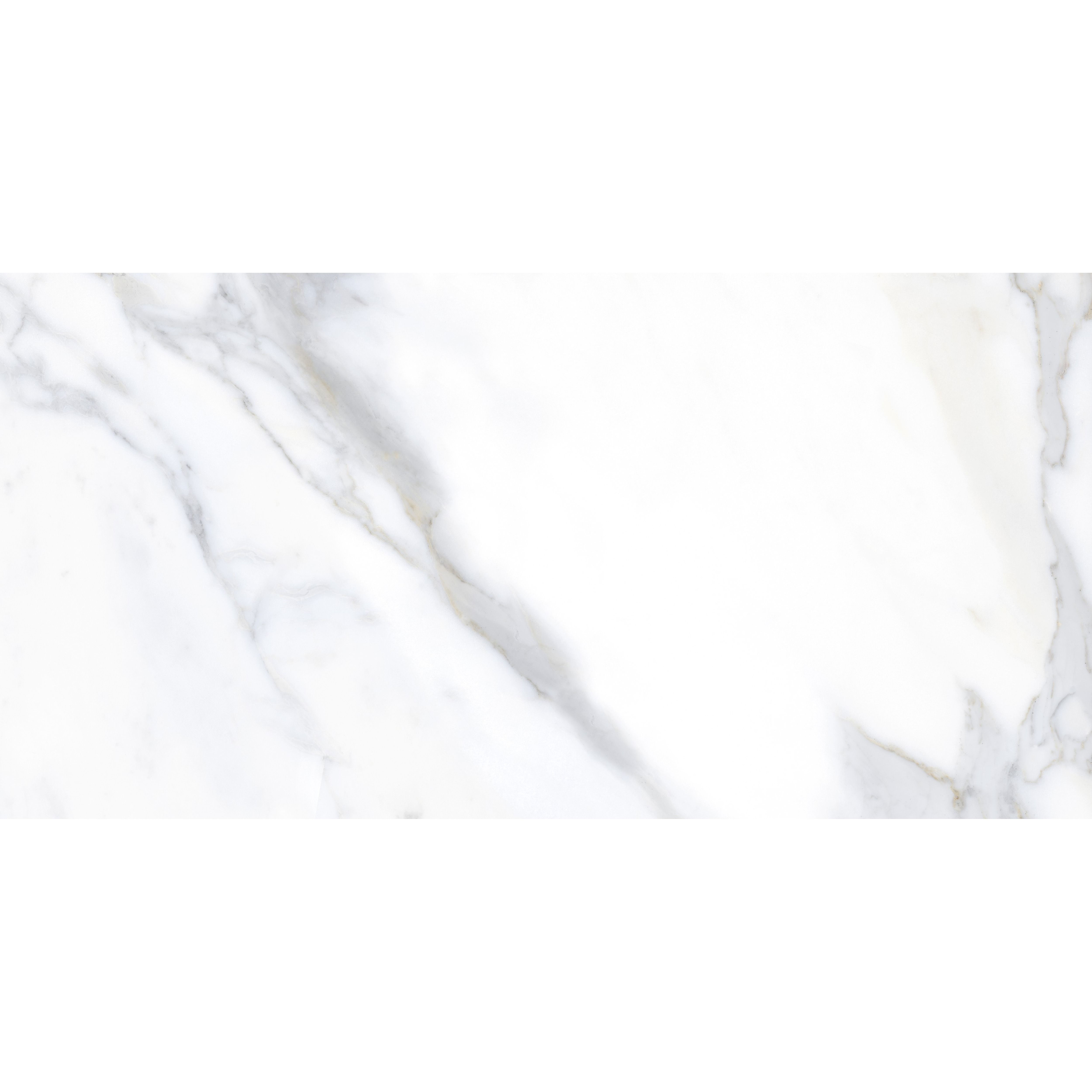 Kale Nora white Matt Marble effect Ceramic Indoor Wall & floor Tile, Pack of 6, (L)600mm (W)300mm