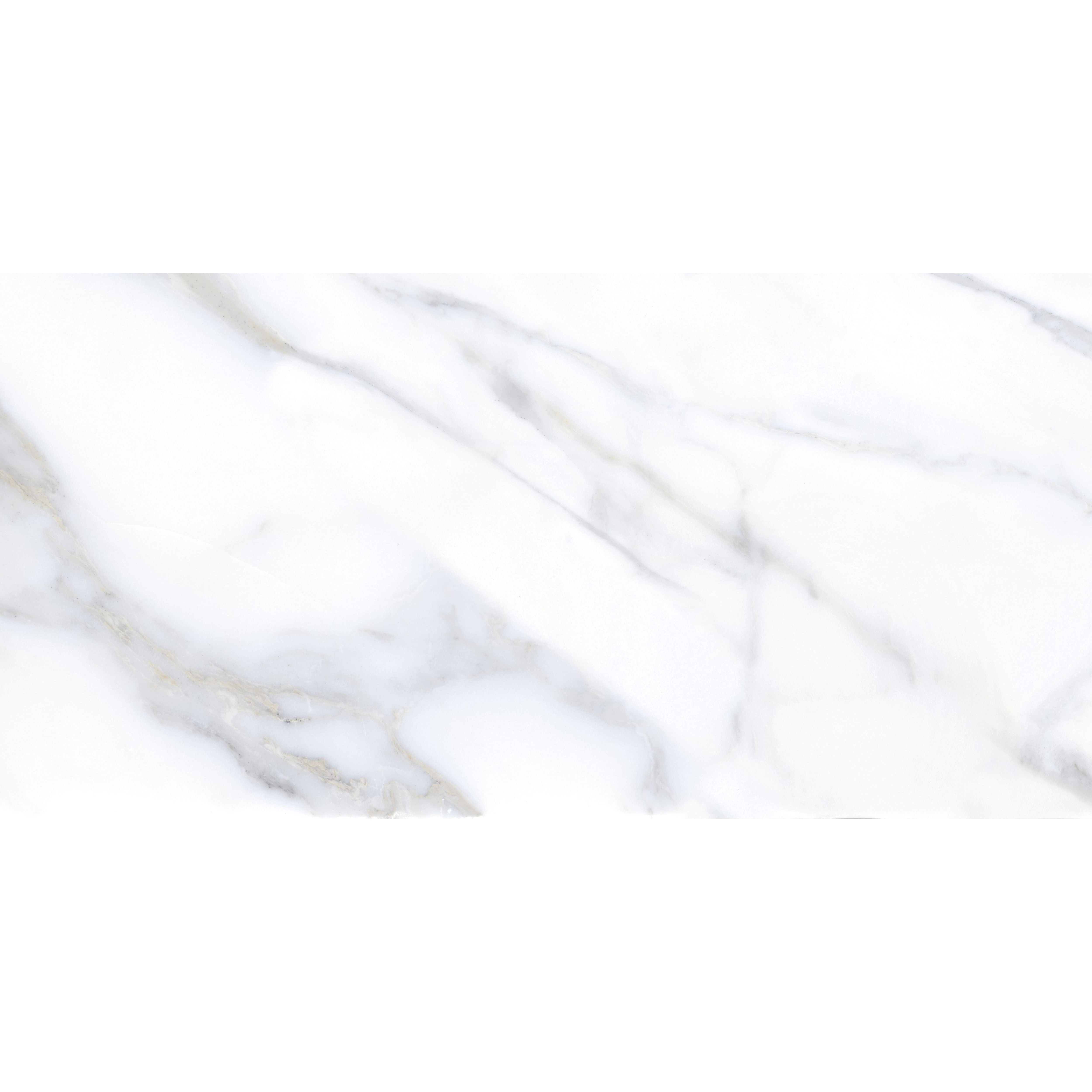 Kale Nora white Matt Marble effect Ceramic Indoor Wall & floor Tile, Pack of 6, (L)600mm (W)300mm