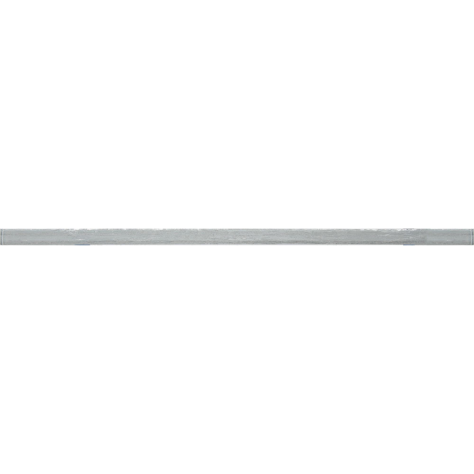 Karat Grey Flat Glass Border tile, (L)600mm (W)20mm