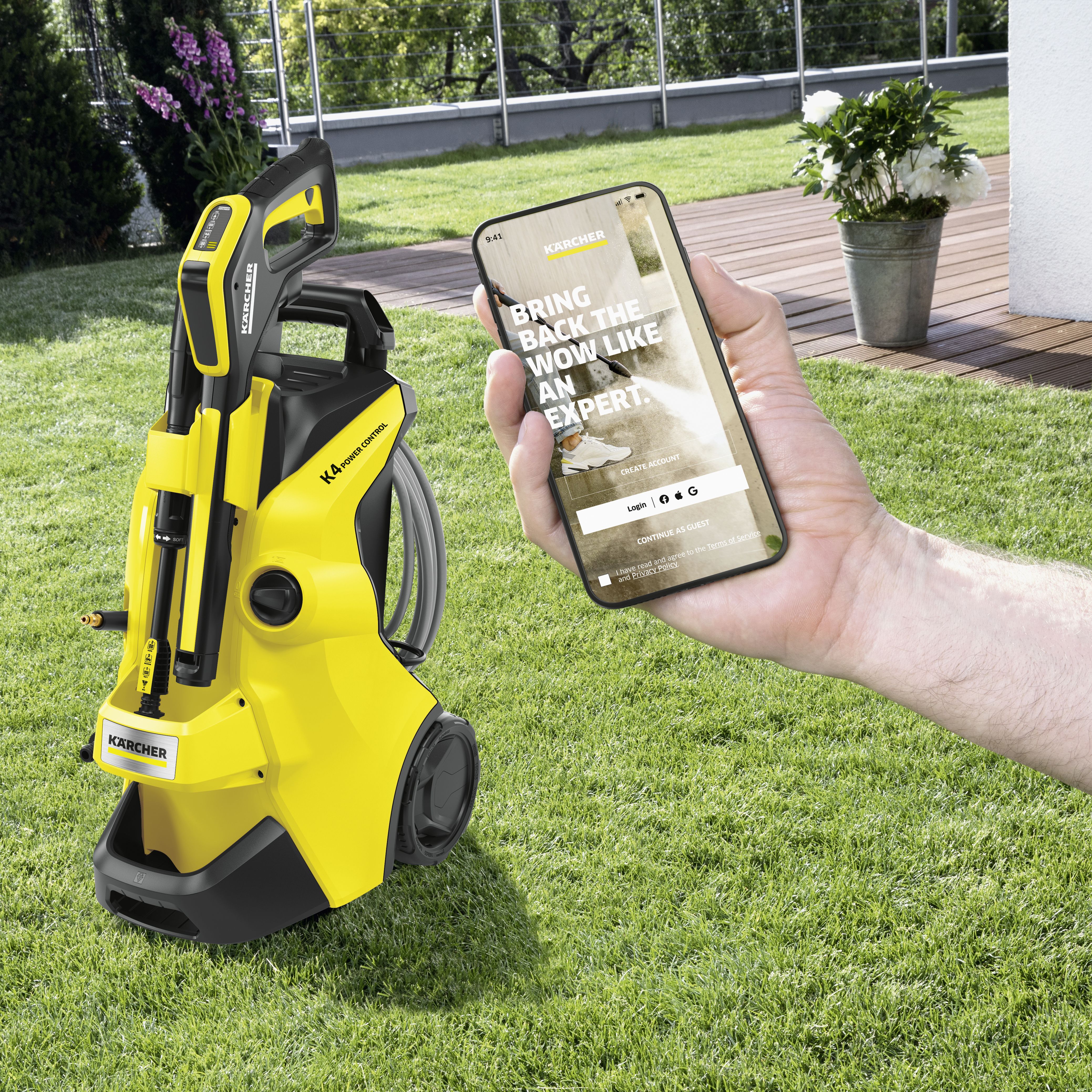 Kärcher K4 Power Control Flex Home Corded Pressure washer 1.8kW - 1.324-304.0
