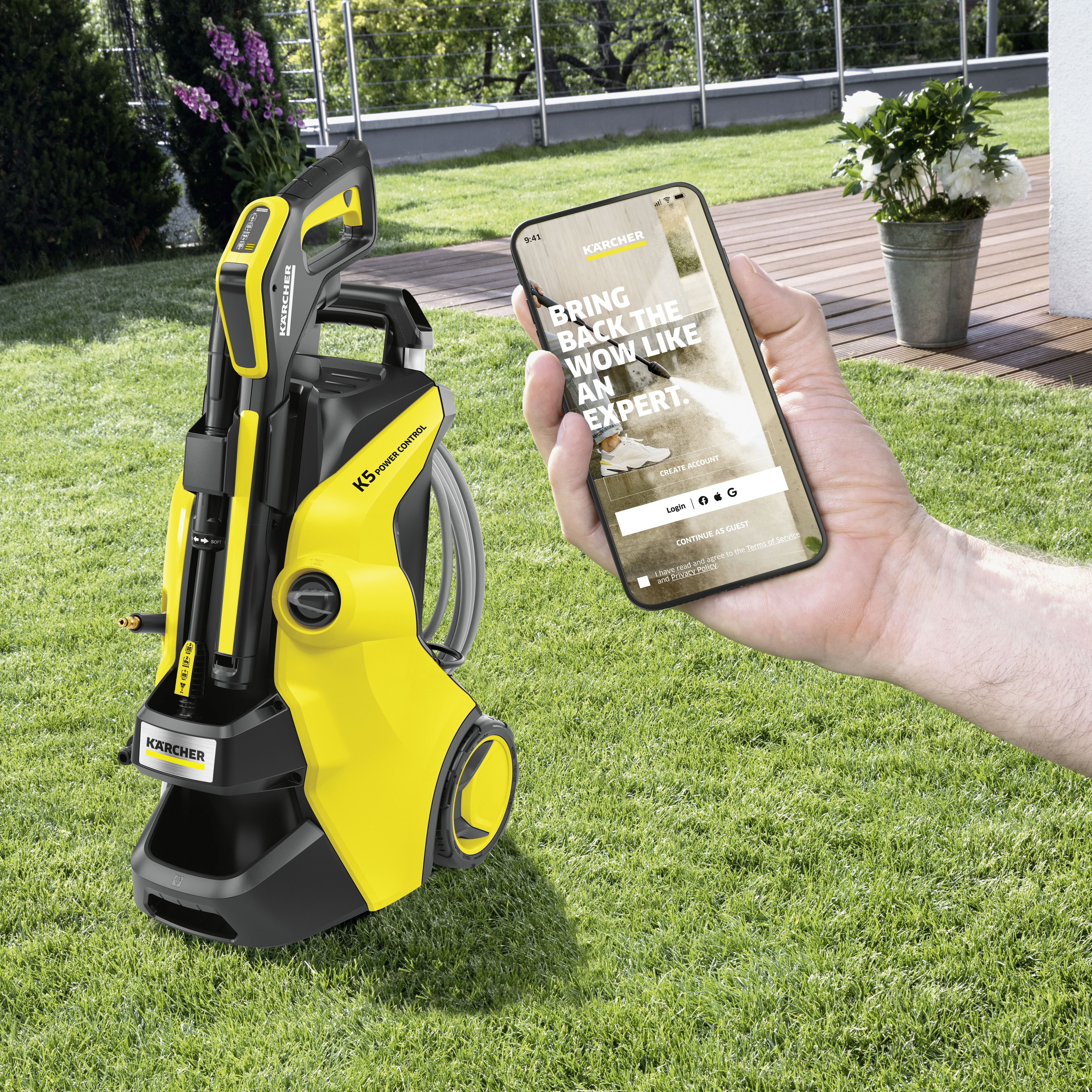 Kärcher K5 Power Control Flex Home Corded Pressure washer 2.1kW - 1.324-704.0