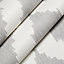 Kelly Hoppen Ikat Soft grey & white Geometric Wallpaper