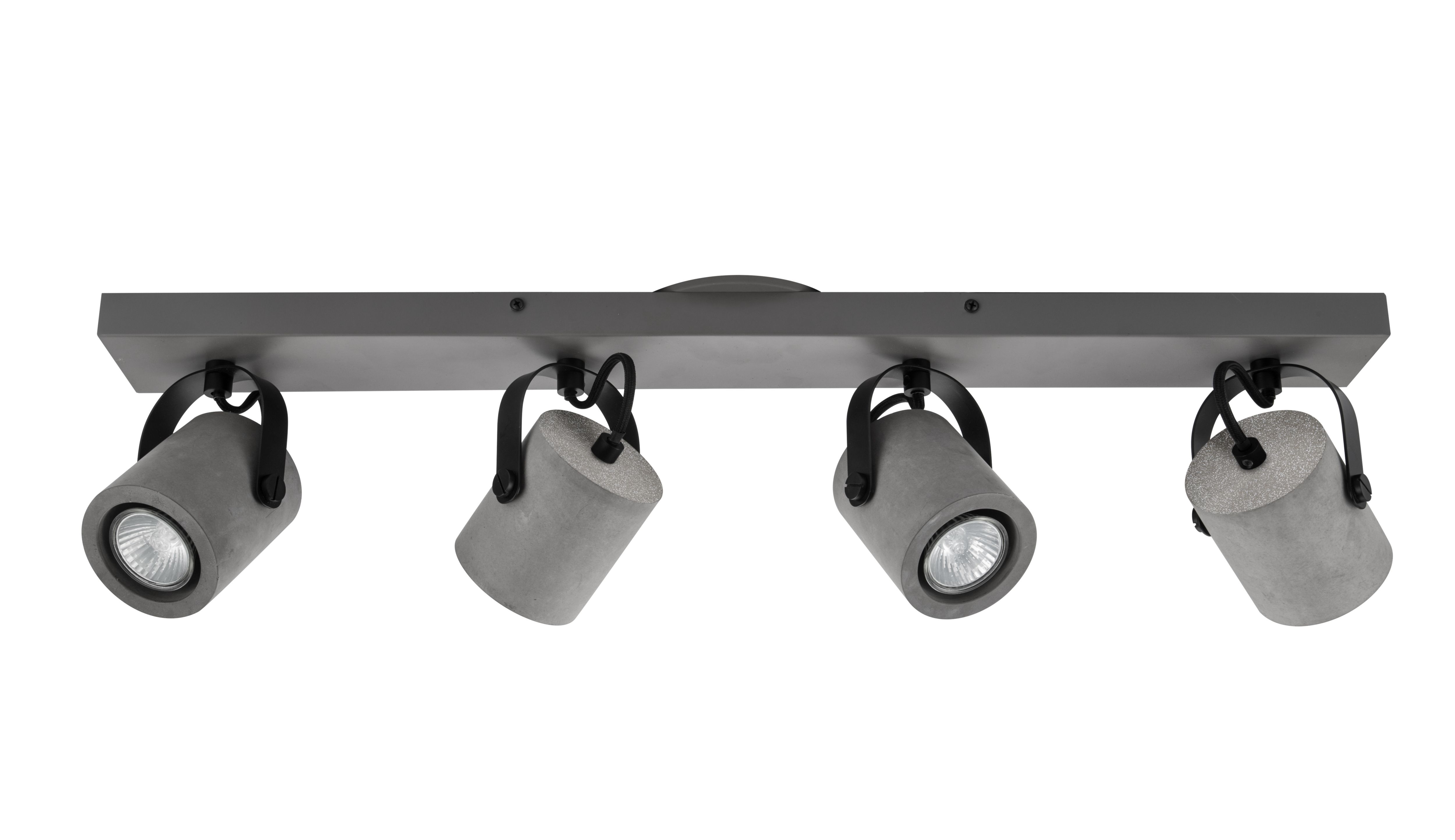 Kempston Bar Matt Grey 4 Light Spotlight
