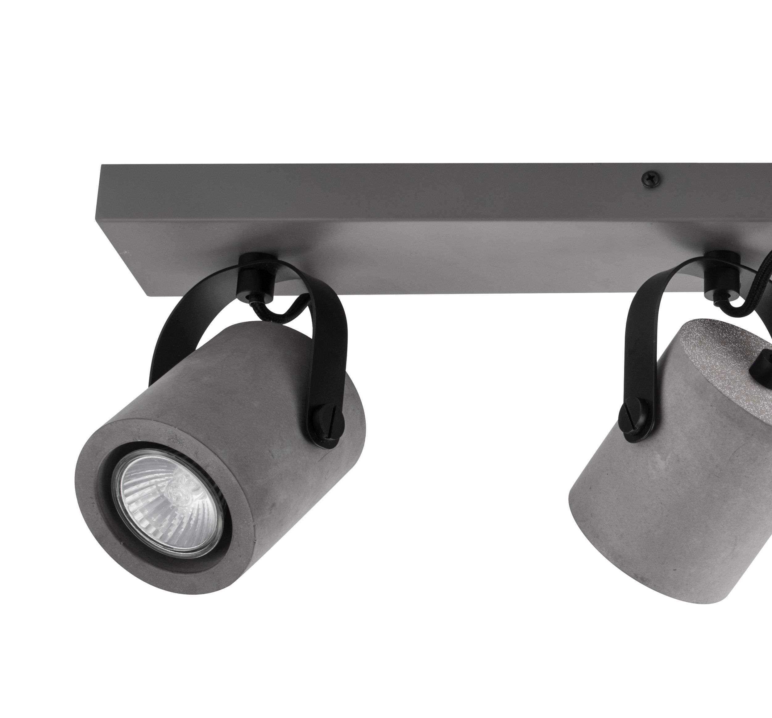 Kempston Bar Matt Grey 4 Light Spotlight