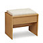 Kendal Oak effect Wooden Dressing table stool