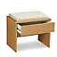 Kendal Oak effect Wooden Dressing table stool