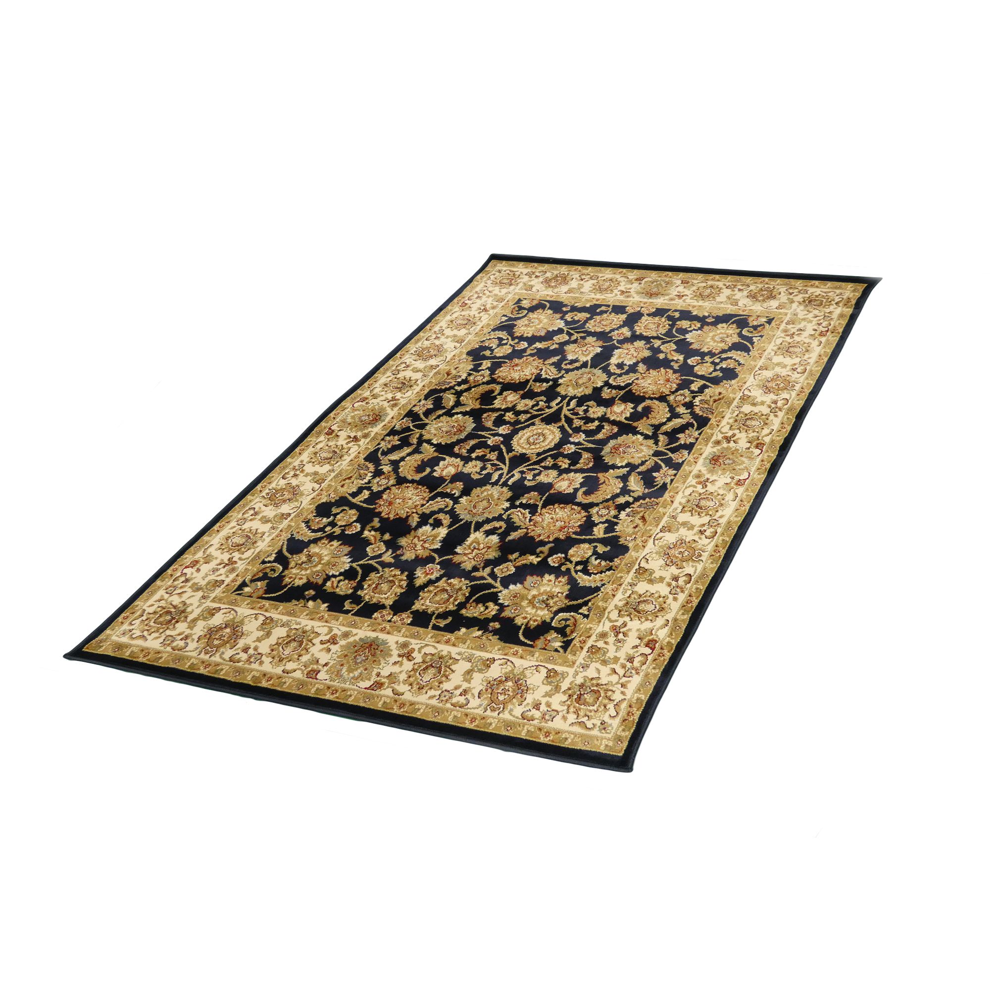Kendra Navy Traditional Rug 140cmx80cm