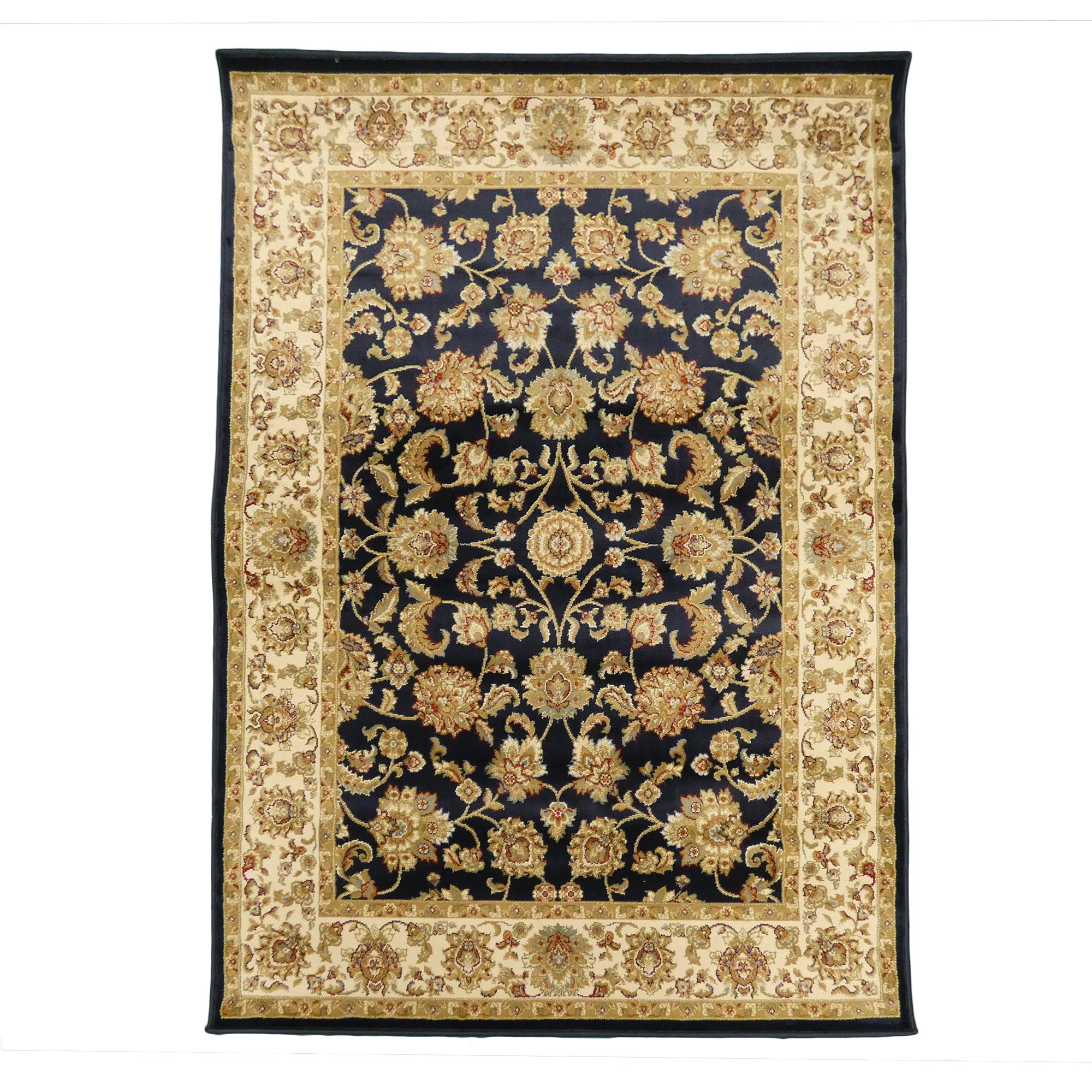 Kendra Navy Traditional Rug 140cmx80cm