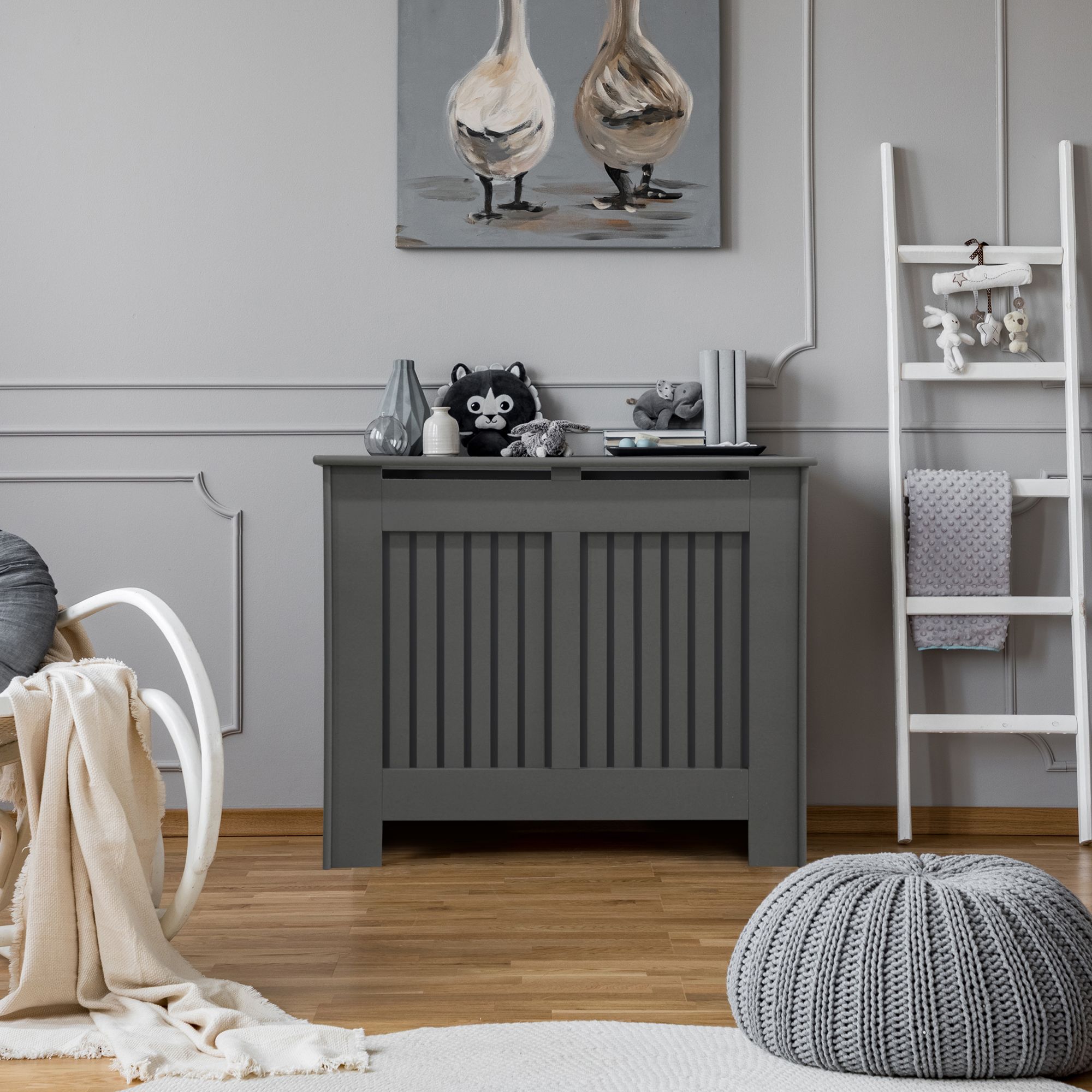 Kensington Small Grey Radiator cover