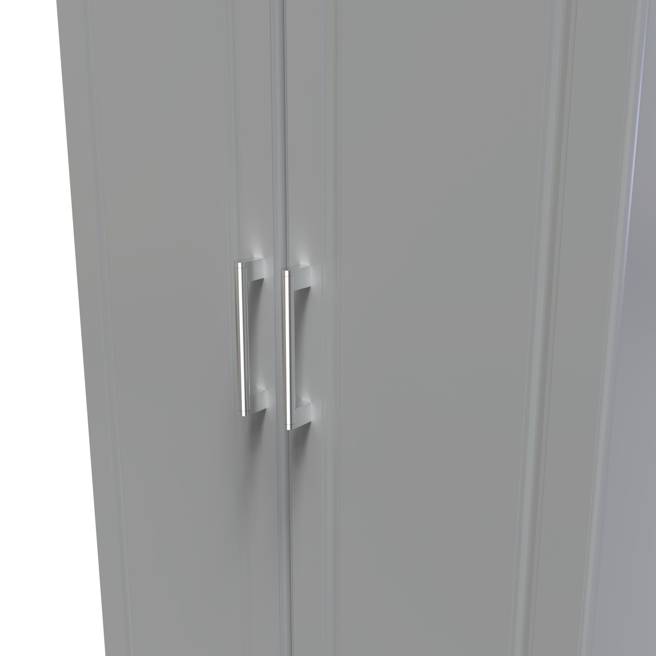 Kent Ready assembled Traditional Matt dusk grey & oak Large Double Wardrobe (H)1825mm (W)740mm (D)530mm