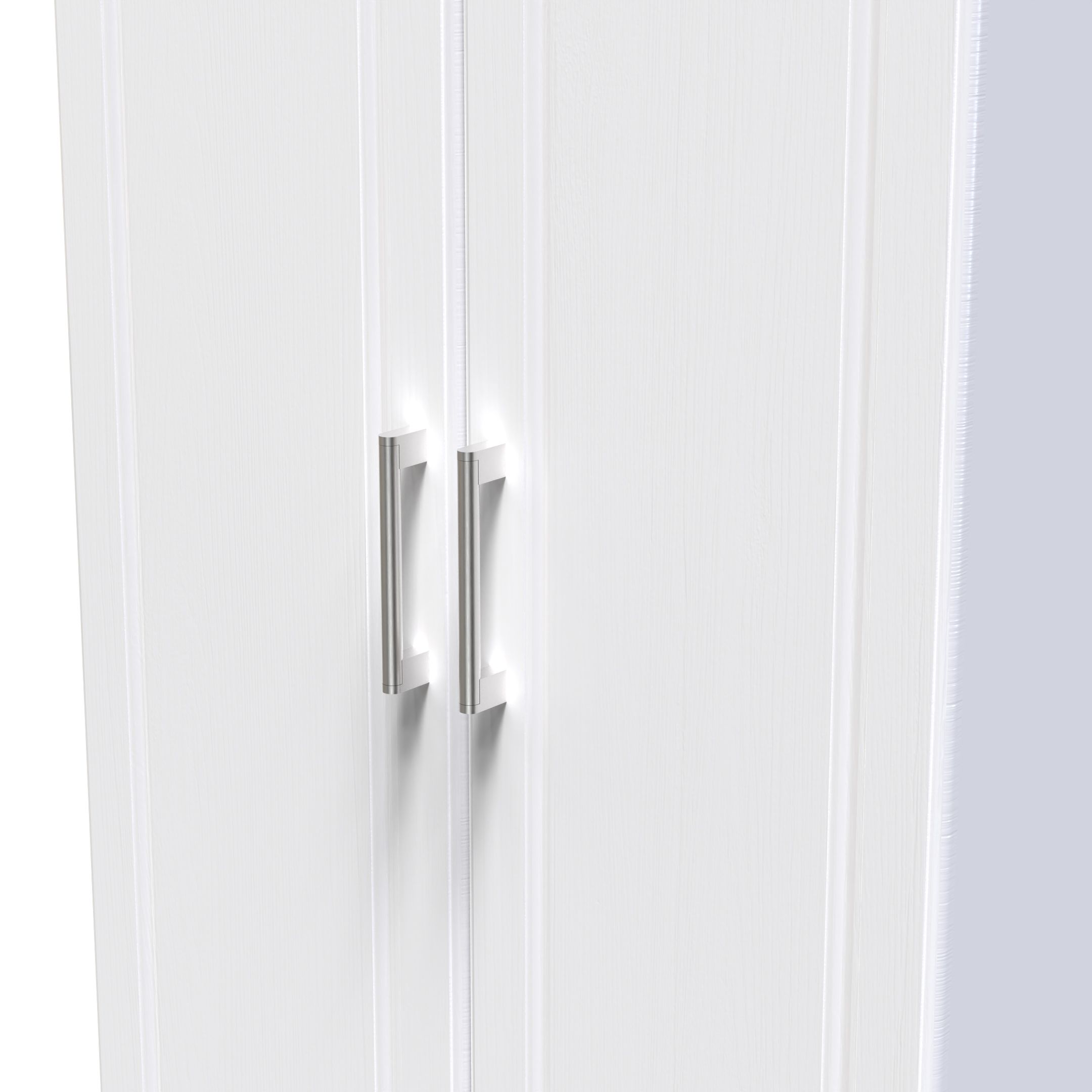 Kent Ready assembled Traditional Matt white & oak Large Double Wardrobe (H)1825mm (W)740mm (D)530mm