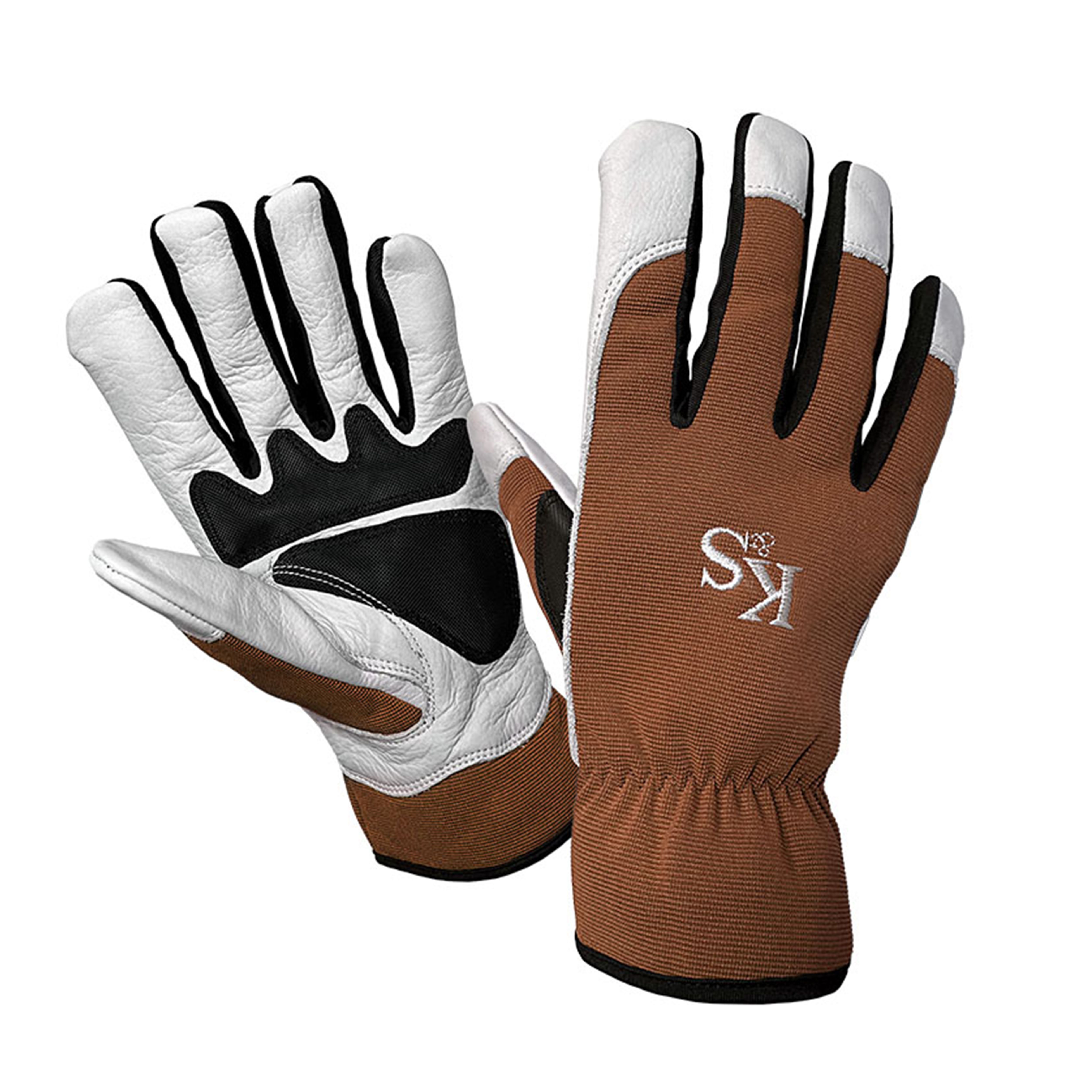 Kent & Stowe SureFit Spandex Copper, white & black Gardening gloves Large, Pair