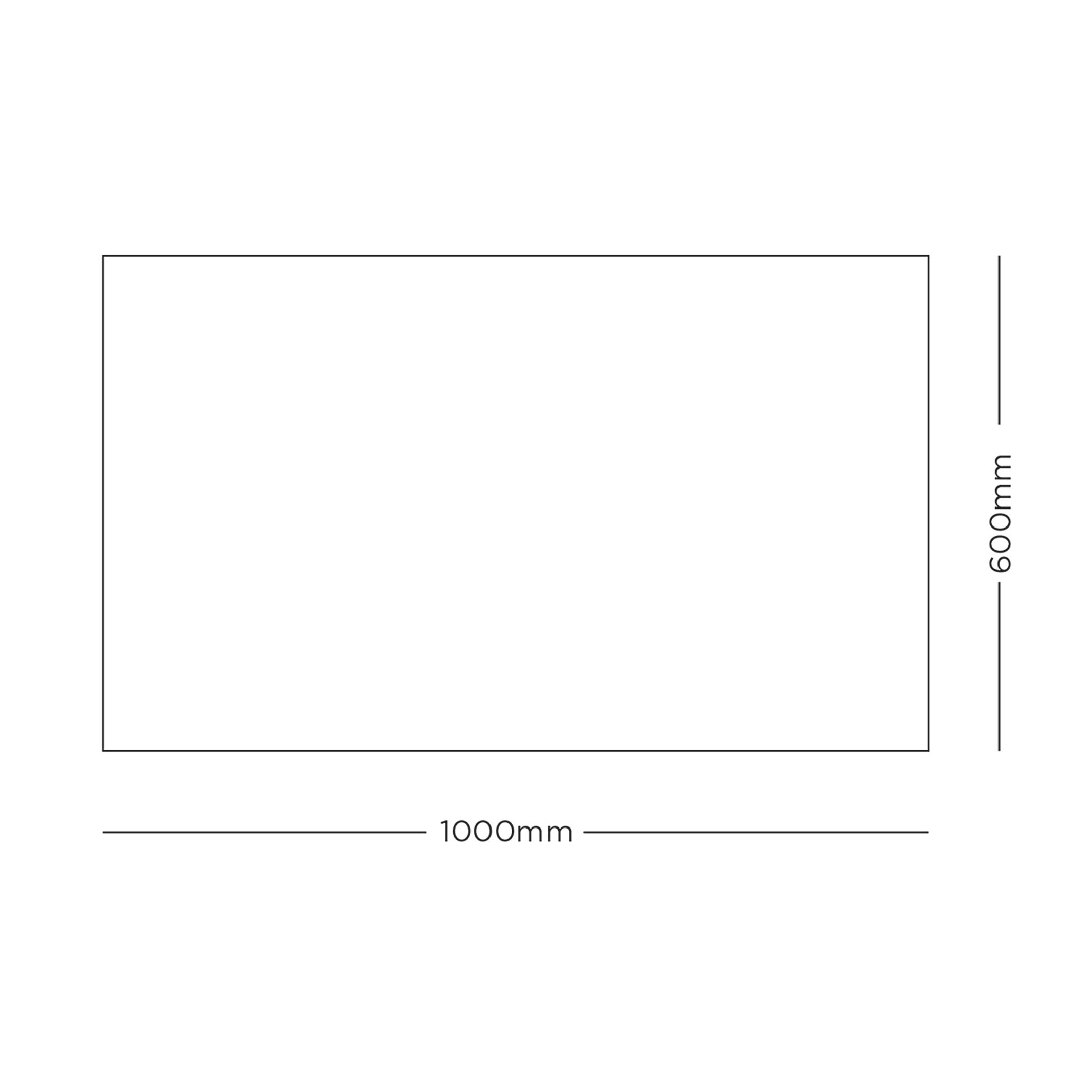 Kersey Brown Plain Heavy duty Door mat, 100cm x 60cm