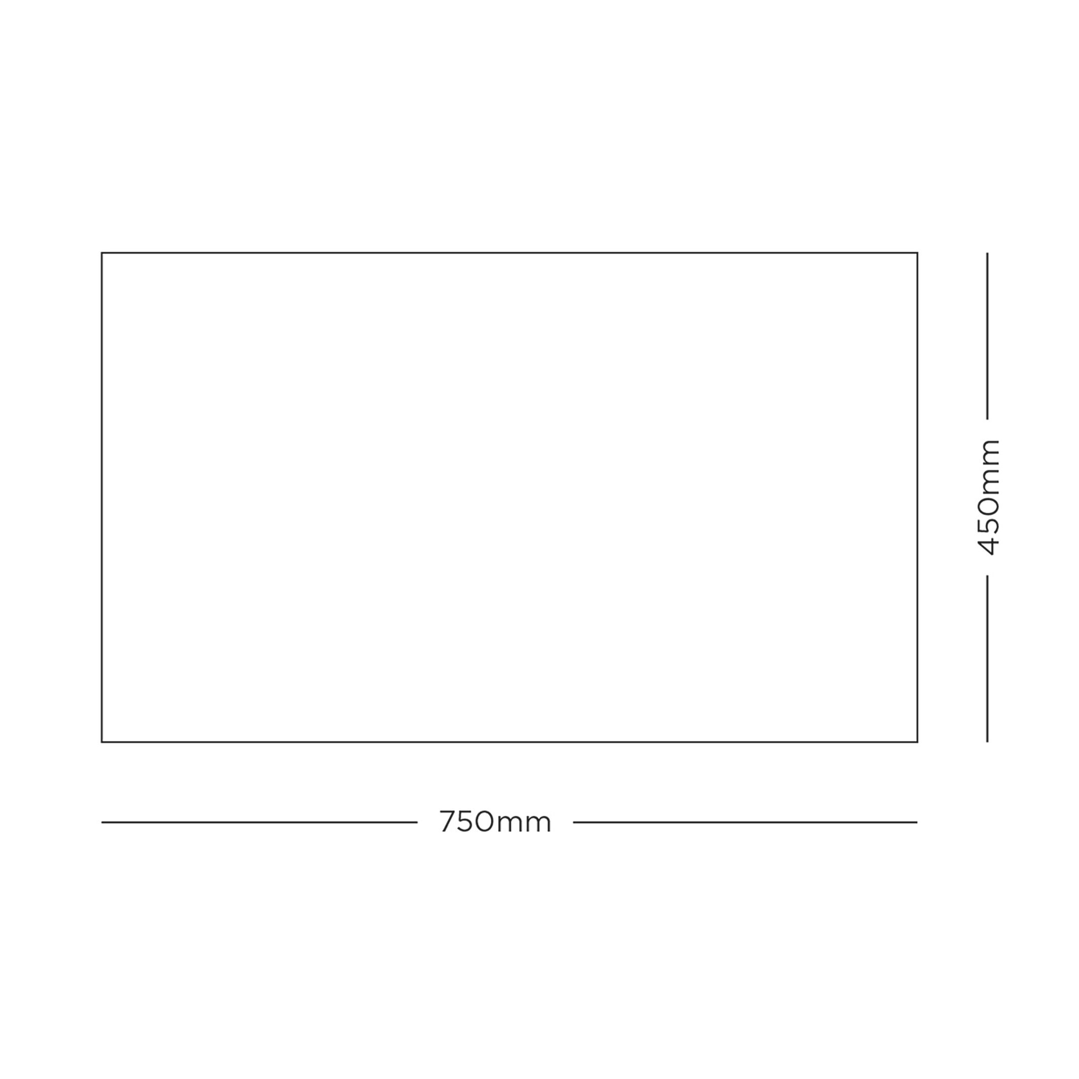Kersey Brown Plain Heavy duty Door mat, 75cm x 45cm