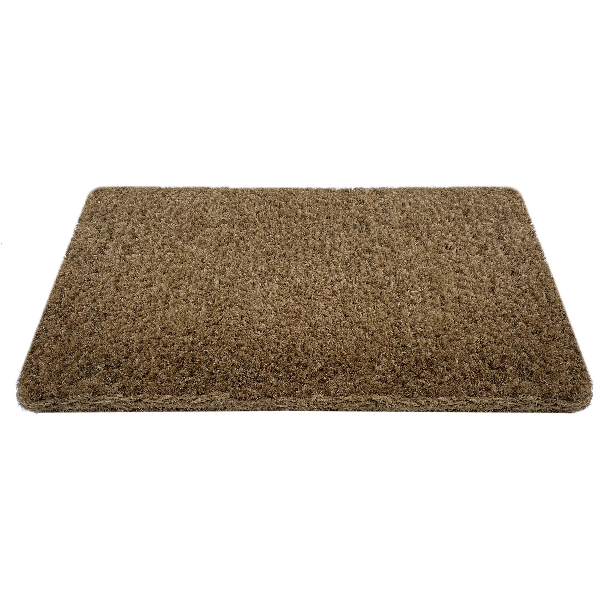 Kersey Brown Plain Heavy duty Door mat, 75cm x 45cm