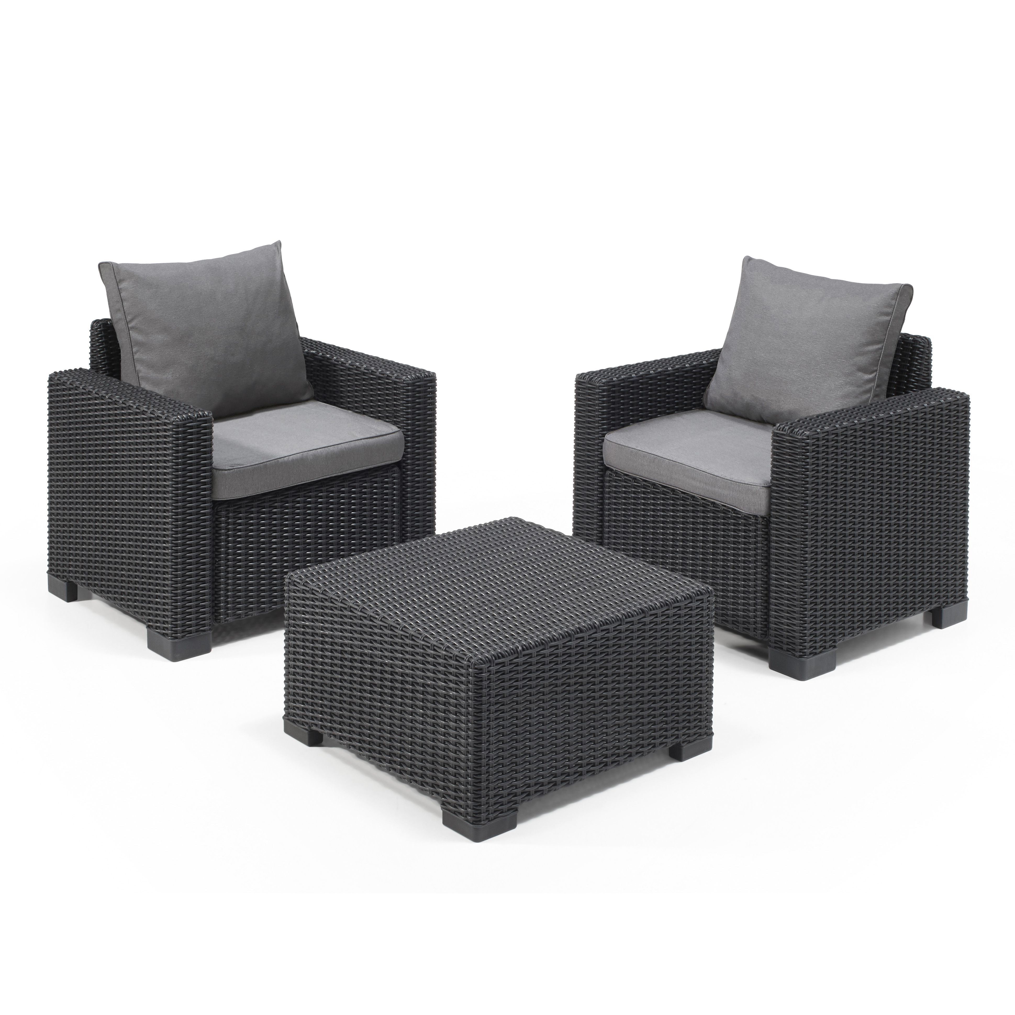 Keter California Balcony Graphite Resin 2 seater Bistro set